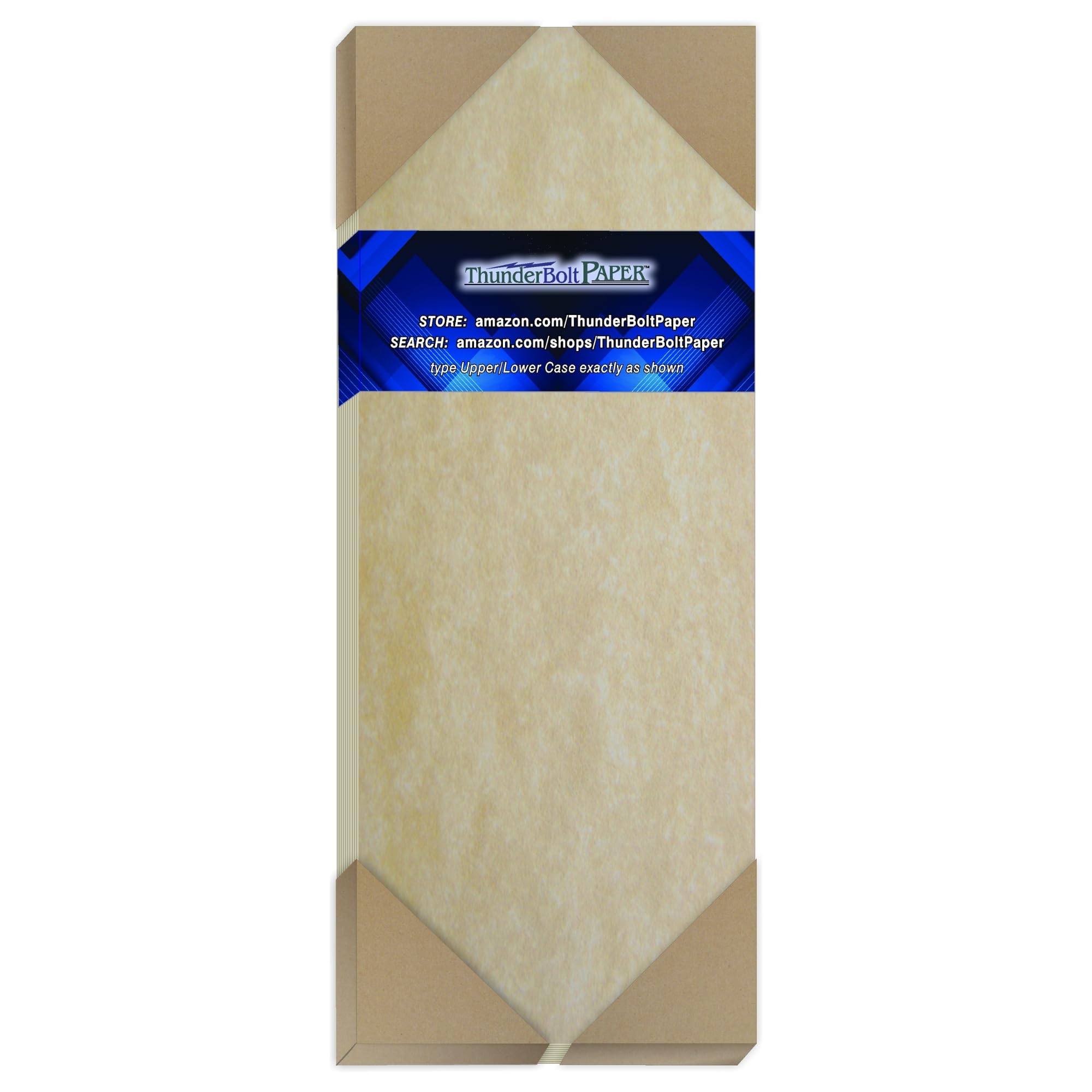 100 Old Age Parchment 60lb Text Weight 4.25 X 11 inches Half Letter Size Cut Long - Stationery Paper - Printable Old Parchment Semblance