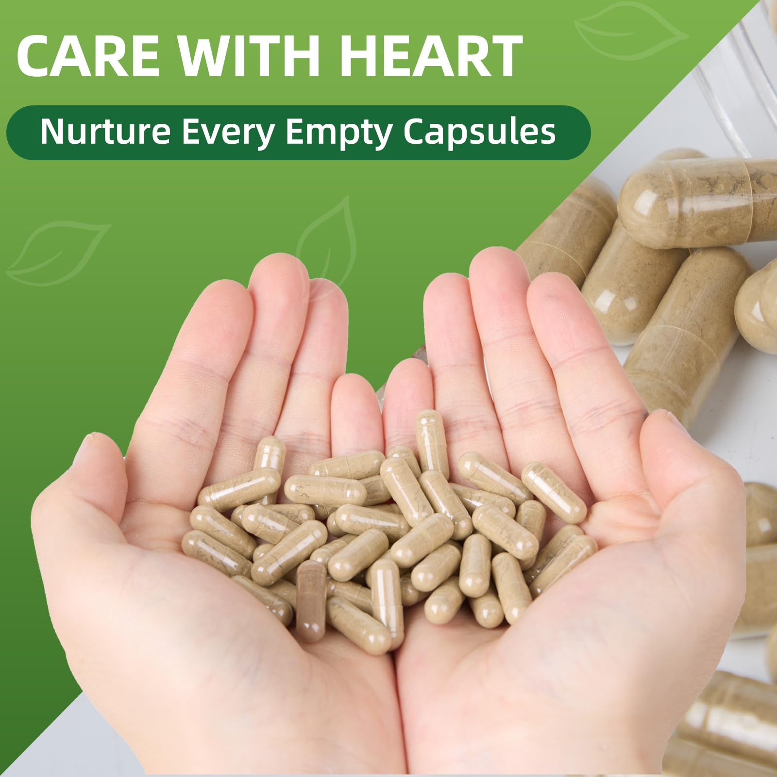 Size 000 Gelatin Empty Capsules - 1000 Count Clear Empty Pill Capsules, Fillable Empty Gel Capsule for Homemade Vitamins & Powders, Easy for DIY Supplements — Amazon image 4