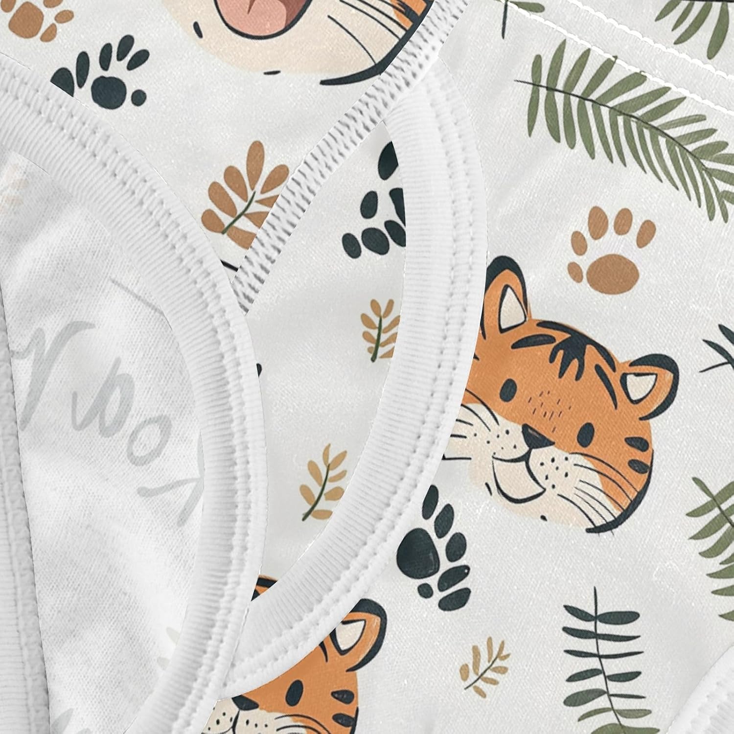 visesunny Roar Tiger Leaf Potty Training Underwear Boys Toddler Cotton Soft Brief Size 2T-8Y for Kids 2-8Y