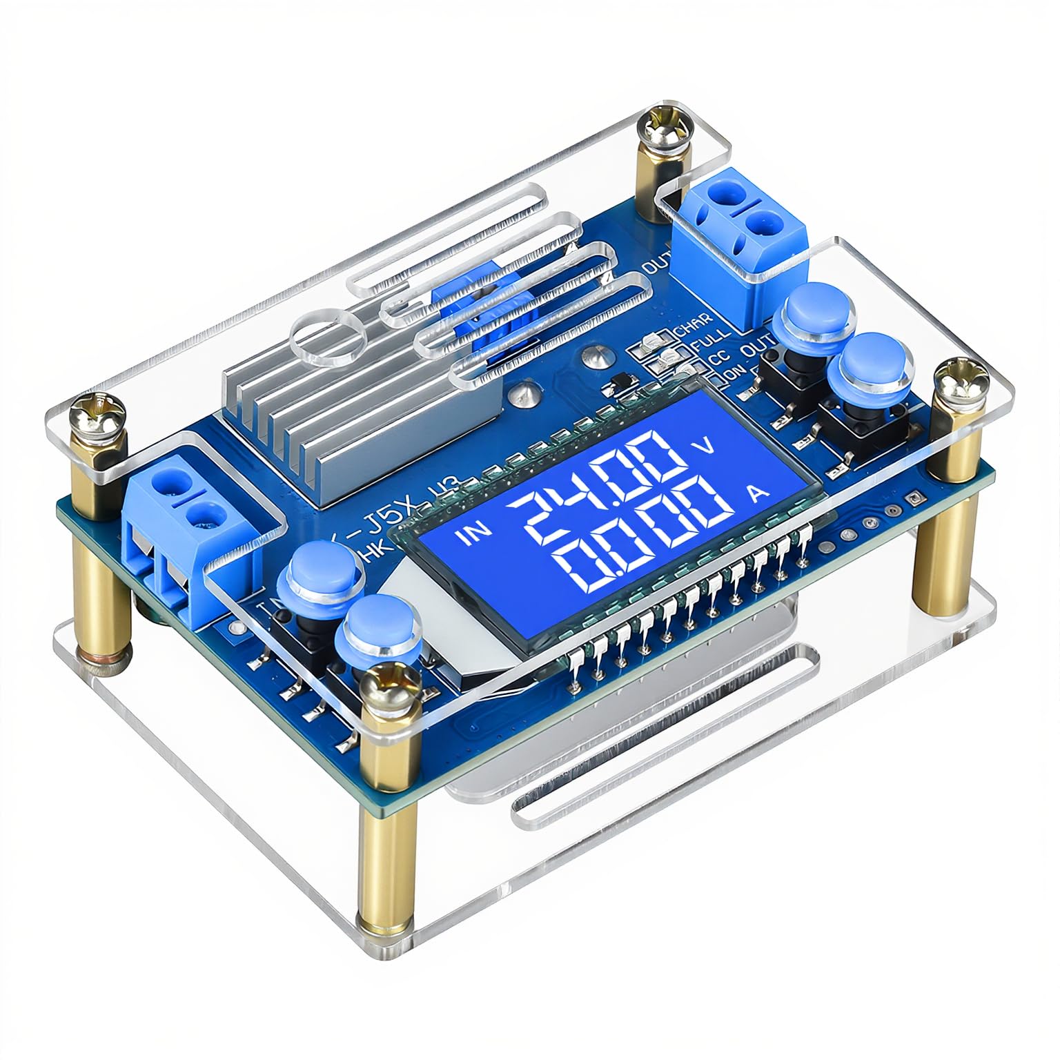 Adjustable DC Converter, 6.5-36V to 1.2V-32V 5A Adjustable Power Supply, 5V 9V 12V 24V Reduced Voltage Regulator with LCD Display for Constant Current LED Drive and Charging-image-16