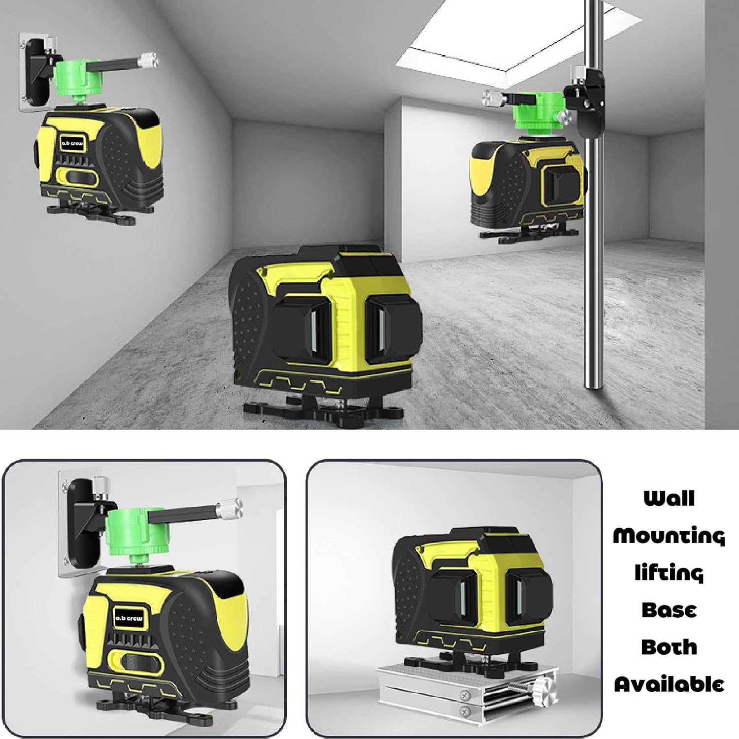 40% оƒƒ Dіѕсоunt 12 Lines 360°3D Self Leveling Laser Level Green Beam Horizontal/Vertical Cross Line Straight/Tilt Line Rechargeable Remote Control Wall Mount Bracket High Precision Auto Self Leveling 40% оƒƒ Dіѕсоunt 12 Lines 360°3D Self Leveling Laser Level Green Beam Horizontal/Vertical Cross Line Straight/Tilt Line Rechargeable Remote Control Wall Mount Bracket High Precision Auto Self Leveling