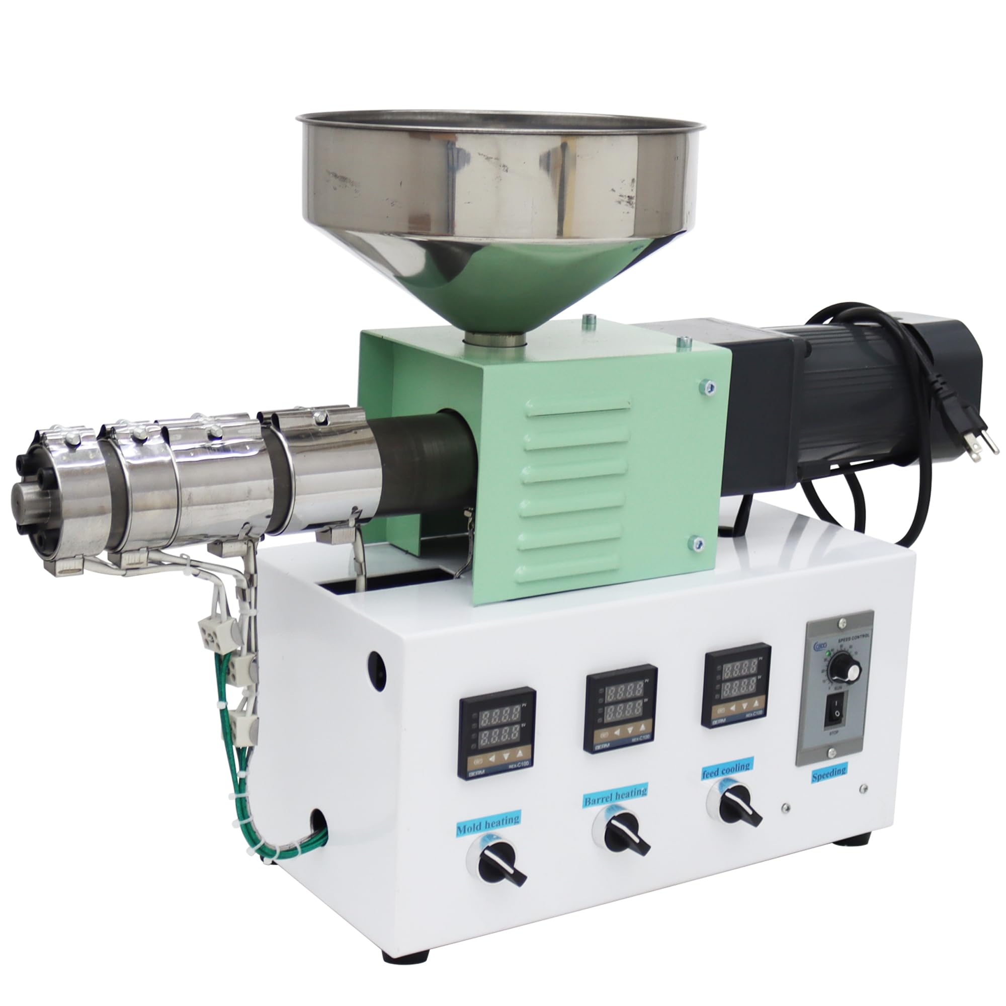 HQHAOTWU Single Screw Filament Extruder 3D Printing Plastic Extruder SJ25 PEEK PCL ABS Material Extrusion 1inch Screw Diameter