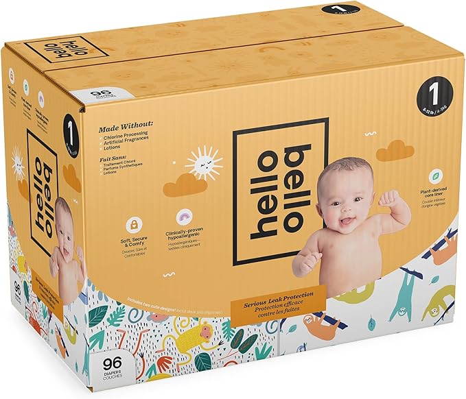 Hello Bello Diapers Size 1 Super Absorbent Hypoallergenic Baby 