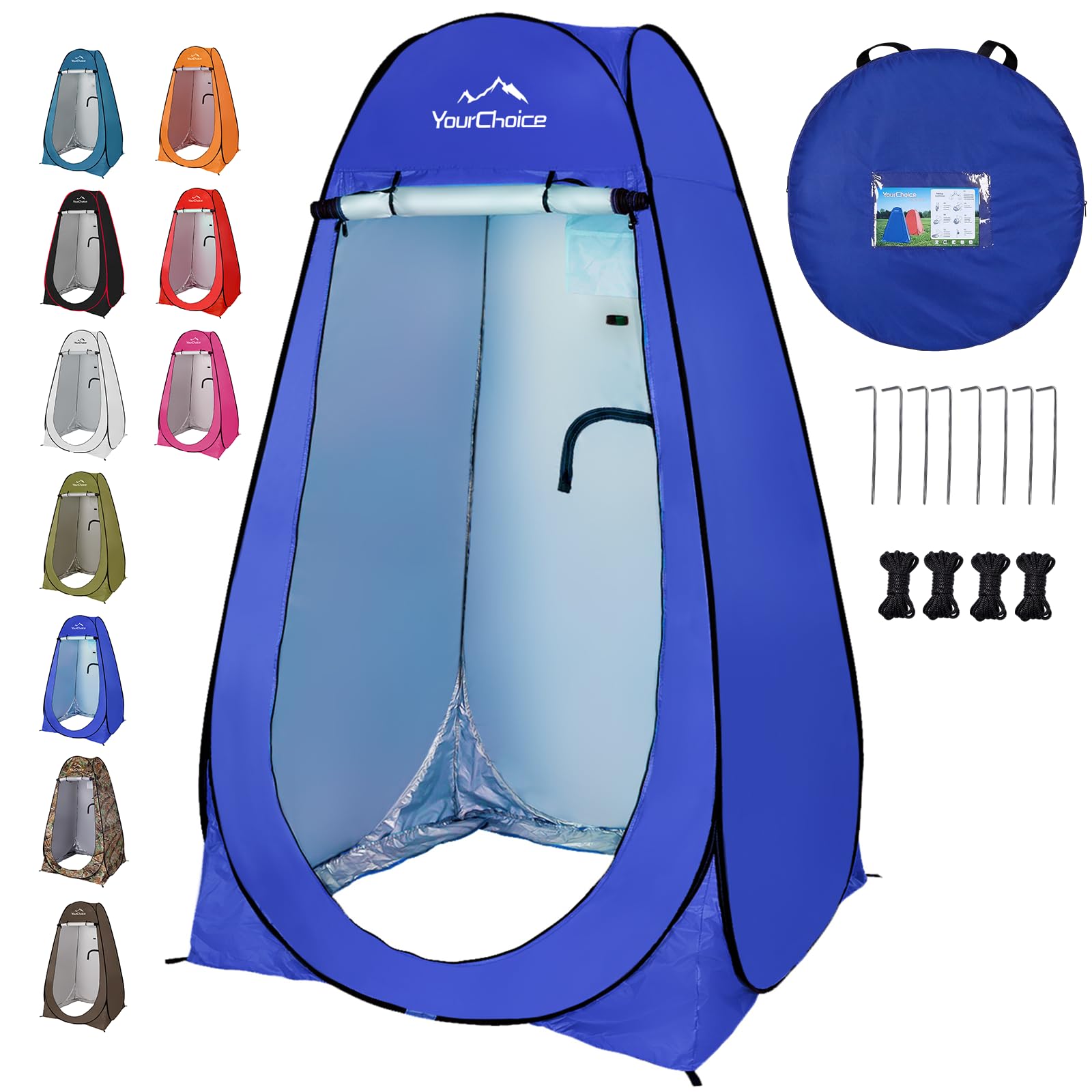 Your Choice Pop Up Shower Tent 47.2" Wx74.8/82.7" H Privacy Changing Tent