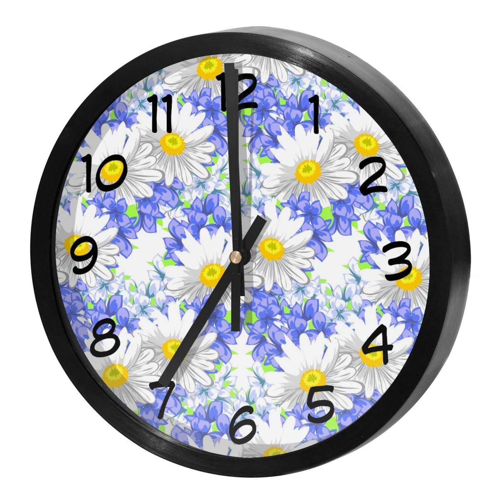 Horloge murale silencieuse à quartz fonctionne à piles pour maison et école