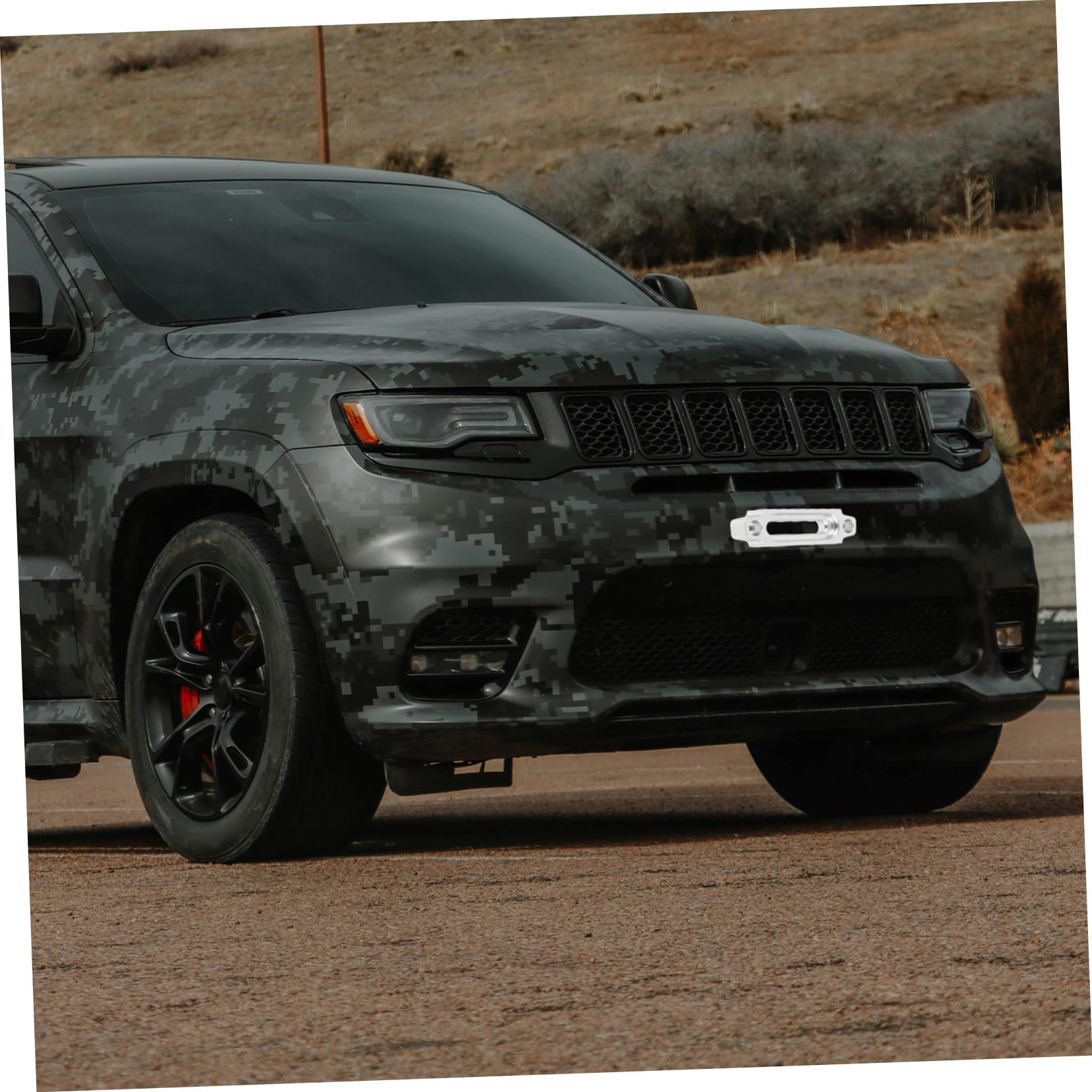 FUNOMOCYA Winch Fairlead Tool Aluminum Alloy Fairlead Plate Prevents Cable Tangles