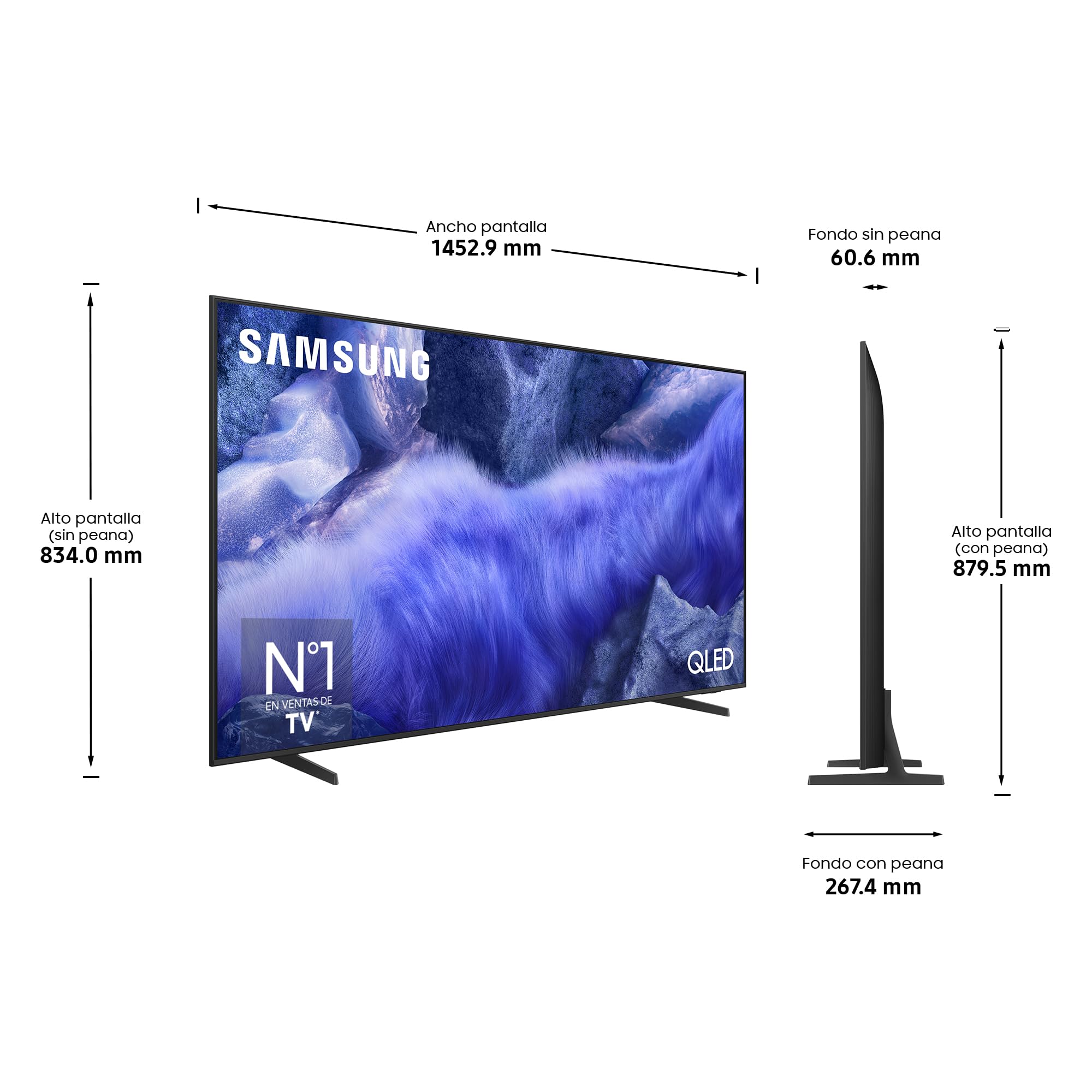 Samsung TV 65 Pulgadas QLED QE1F 4K Smart TV con Vision AI, 100% Volumen de Color con Quantum Dot y más de 500 Canales TV Plus — view 11