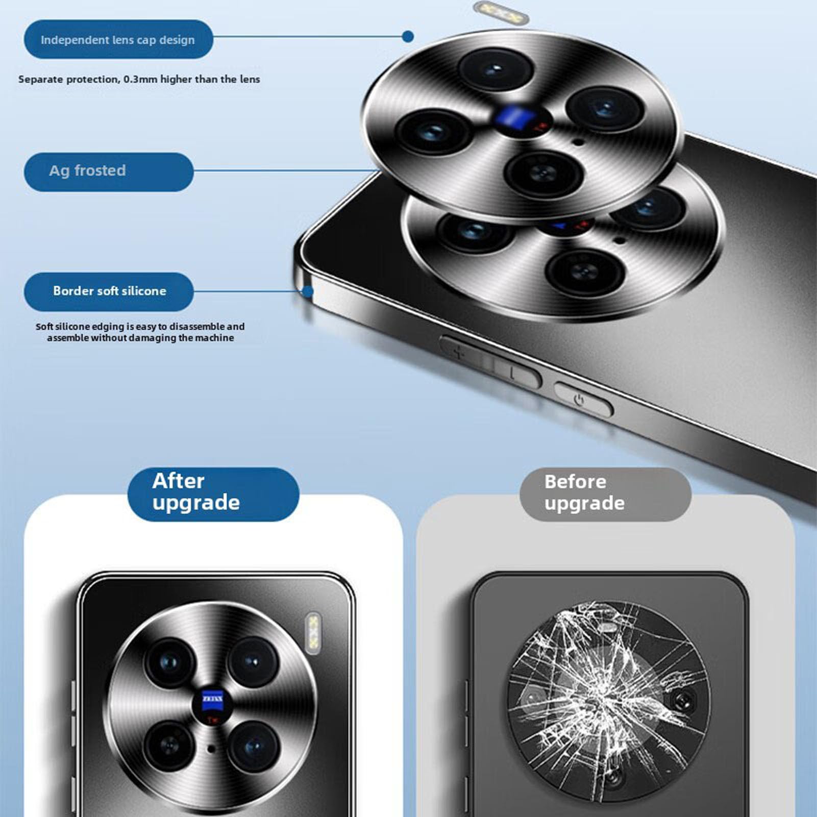 Amazon.co.jp: Vivo X200 Pro用ケース、完全カメラ保護付き