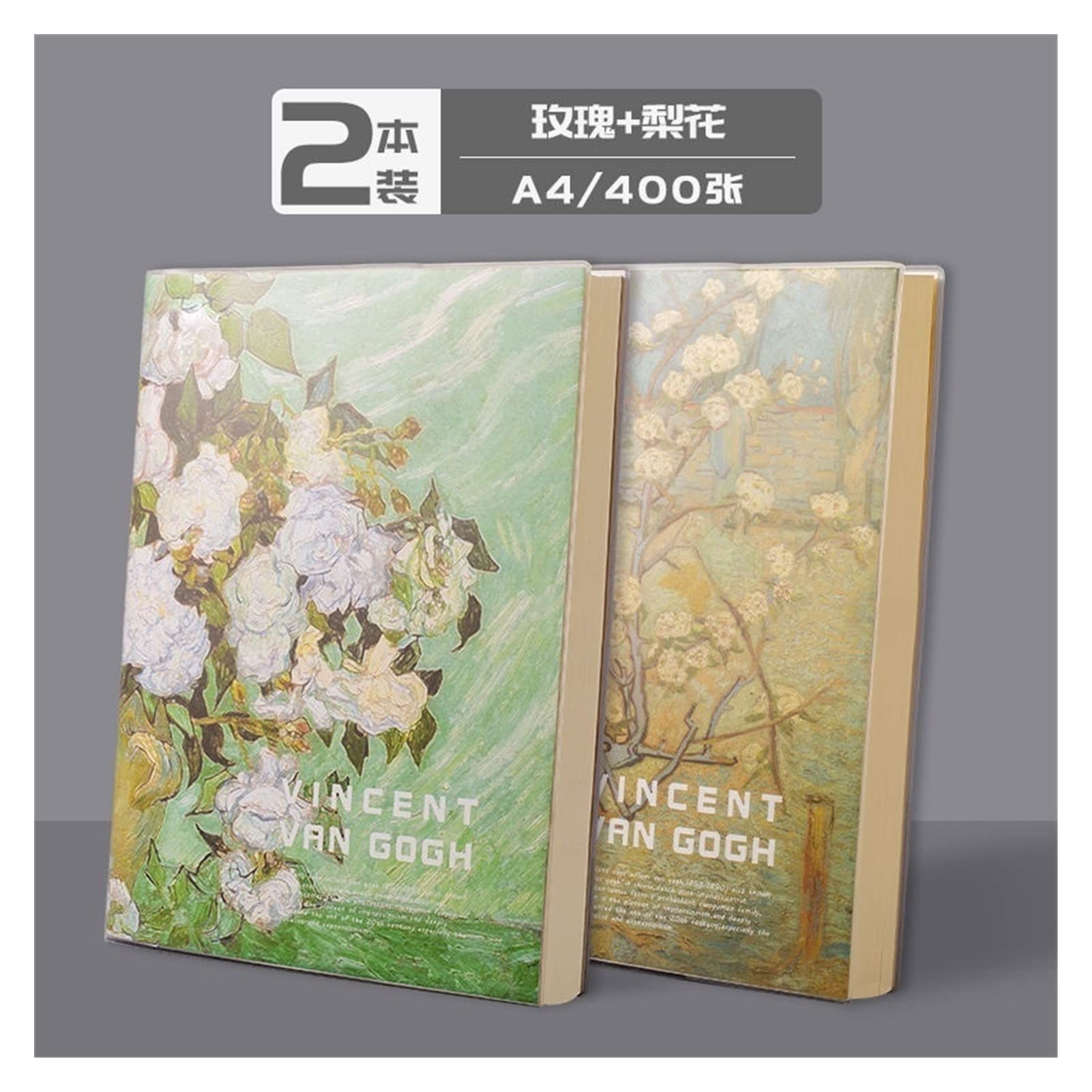 200 fogli super spessore PU. Pelle A4 Journal Notebook Notebook Daily Business Office Work Notebook Notebook Notepad Diario Diario Forniture scolastiche (Color : 2pcs 1)