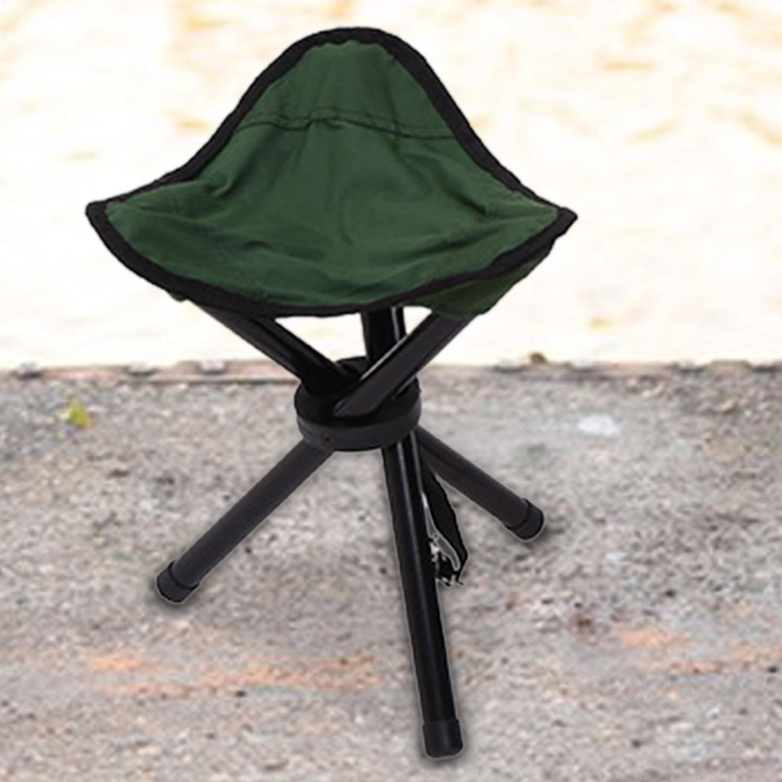 Asiento Plegable para Camping, portátil, Ligero, Plegable, Multifuncional, Taburete Triangular portátil con Patas Antideslizantes para Interiores y Exteriores