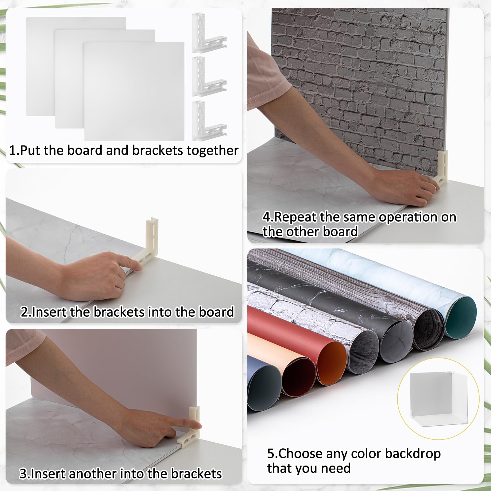 Kit 12 Sfondi Per Fotografia Prodotti - 40x30 Cm Con Borsa Trasporto - Foto 8