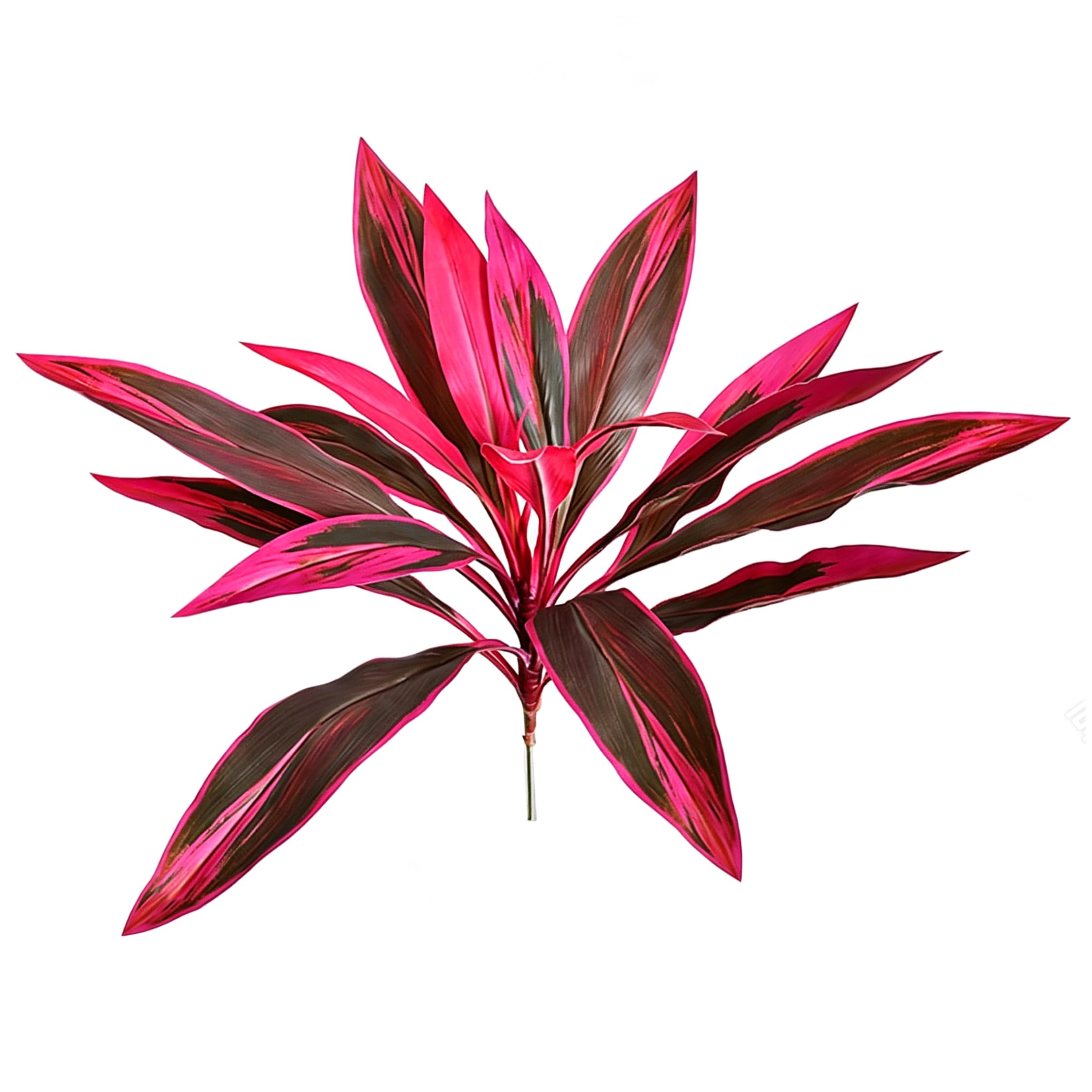 Ginwrek Outdoor Faux Plants UV Resistant Dracaena Artificial Plant, Realistic Outdoor UV Resistant Artificial Plants with Poseable Stems, Tropical