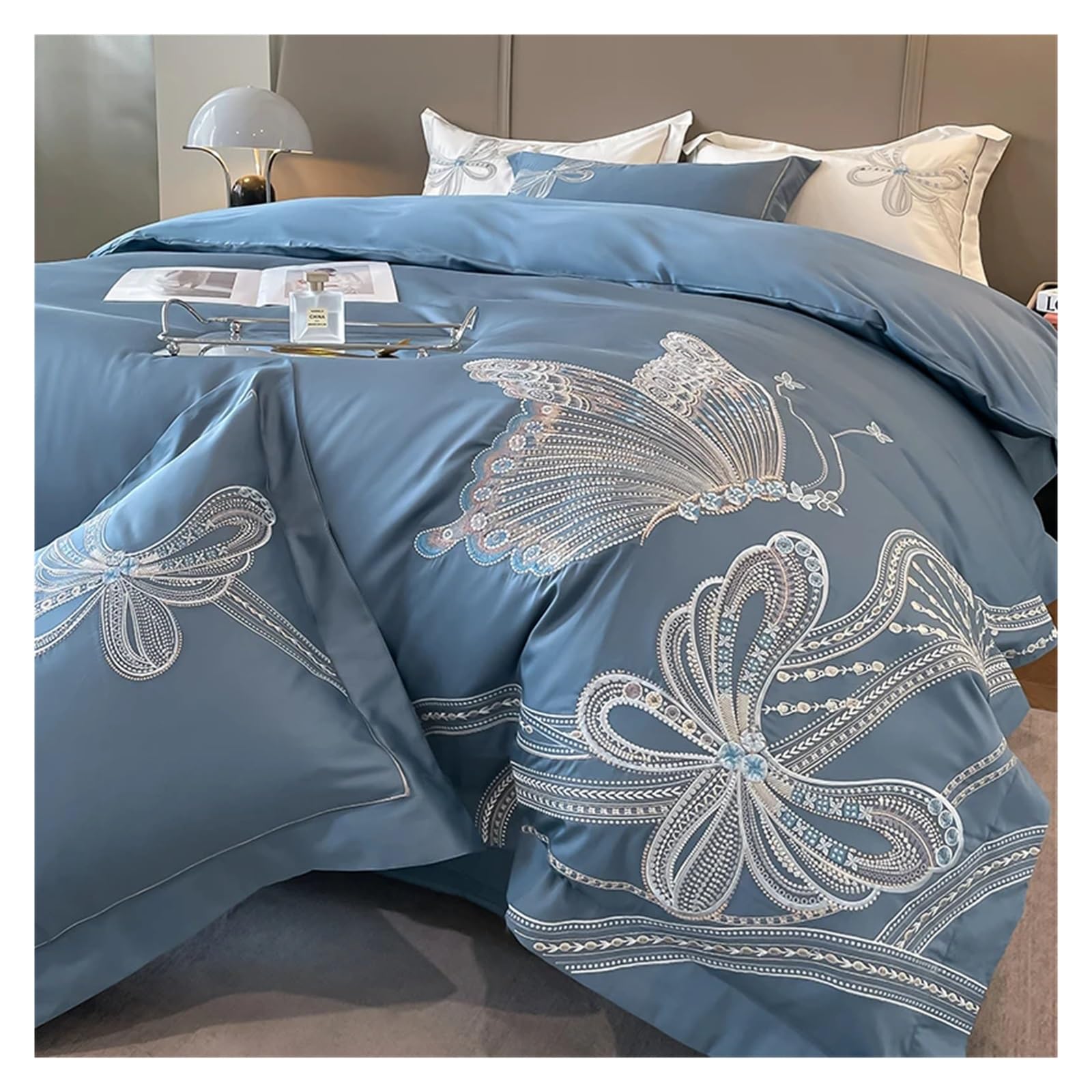 綿布団　掛け布団　蝶桜刺繍 綿布団掛け布団蝶桜刺繍