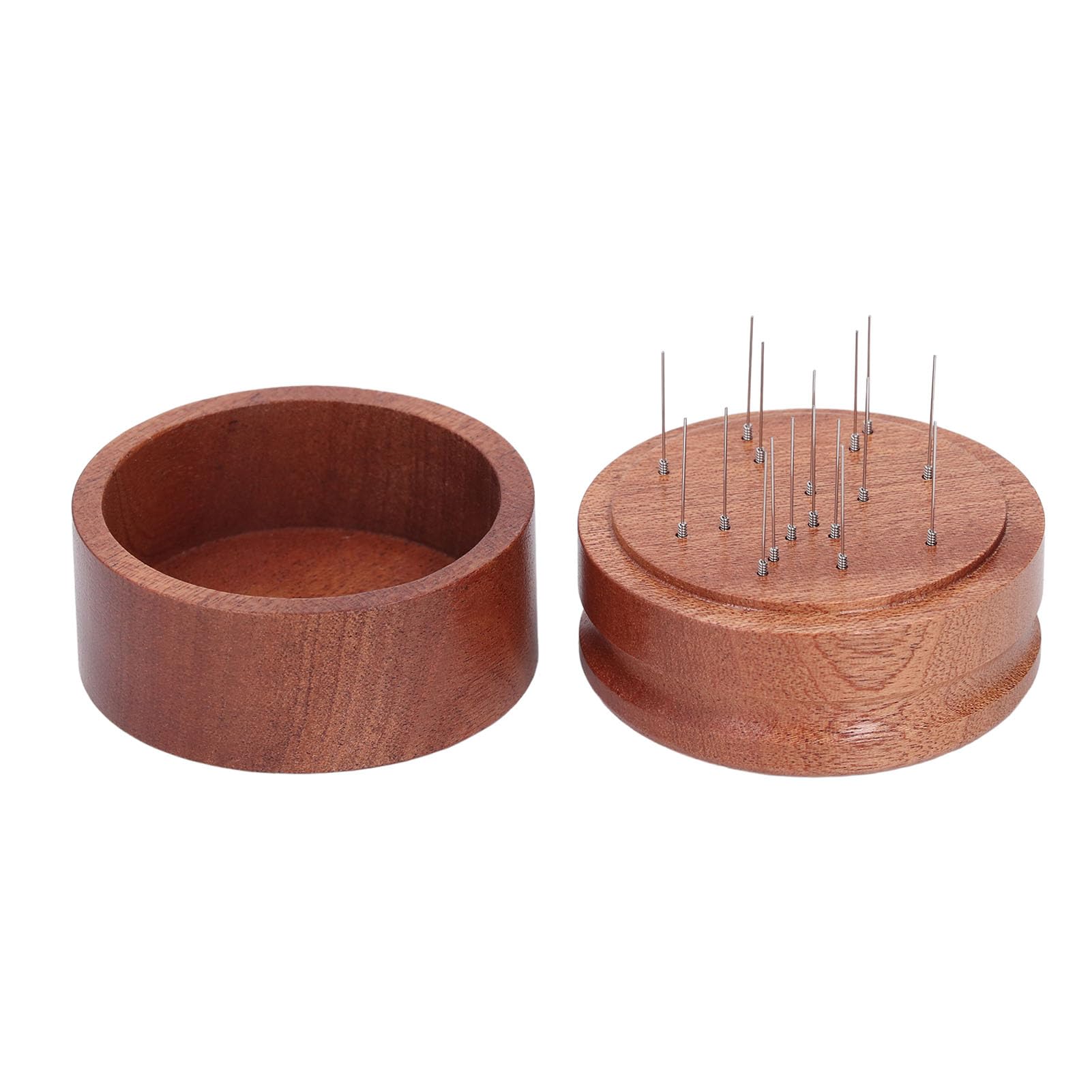 Distribuidor de agujas de café 53mm elegante agitador de madera artesanal