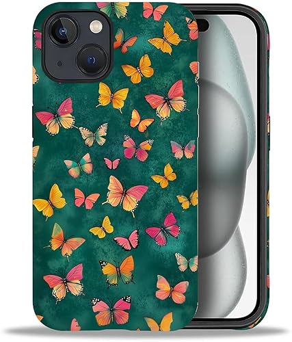 Miniatura 217 de Funda para iPhone 11 Pro Max, flores rojas coloridas 2 en 1, carcasa rígida + silicona, a prueba de golpes, protección contra caídas compatible con