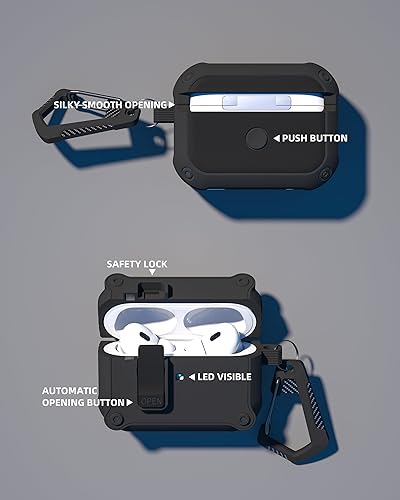 Miniatura 5 de Funda AirPods Pro Gen 2 - USB-C, bloqueo, negro