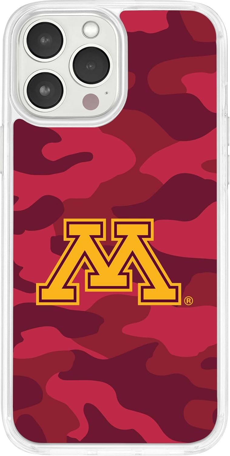Affinity Bands Minnesota Golden Gophers HD Phone Case Compatible with MagSafe Apple iPhone 15 (Camo)