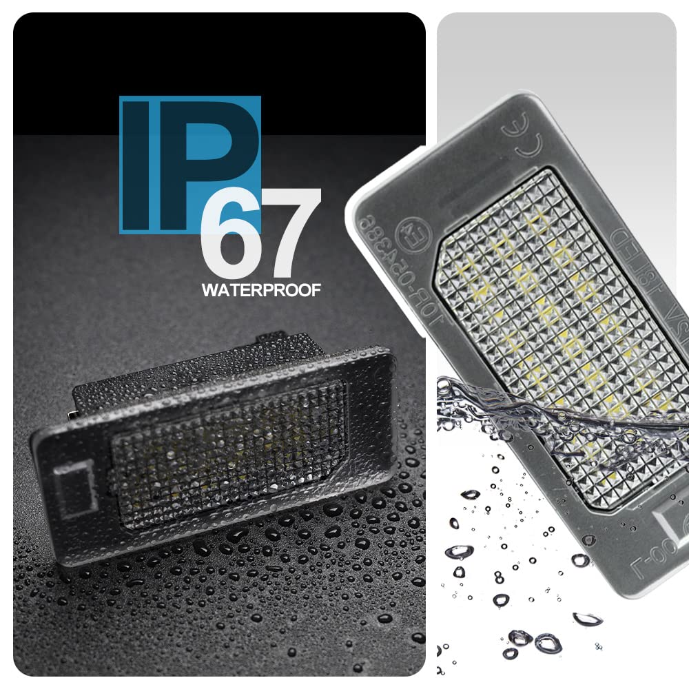 Recambo Illuminazione Targa LED Per Seat Alhambra (2000-2010) | Omologazione E, Canbus, 6000K, Plug & Play - 5