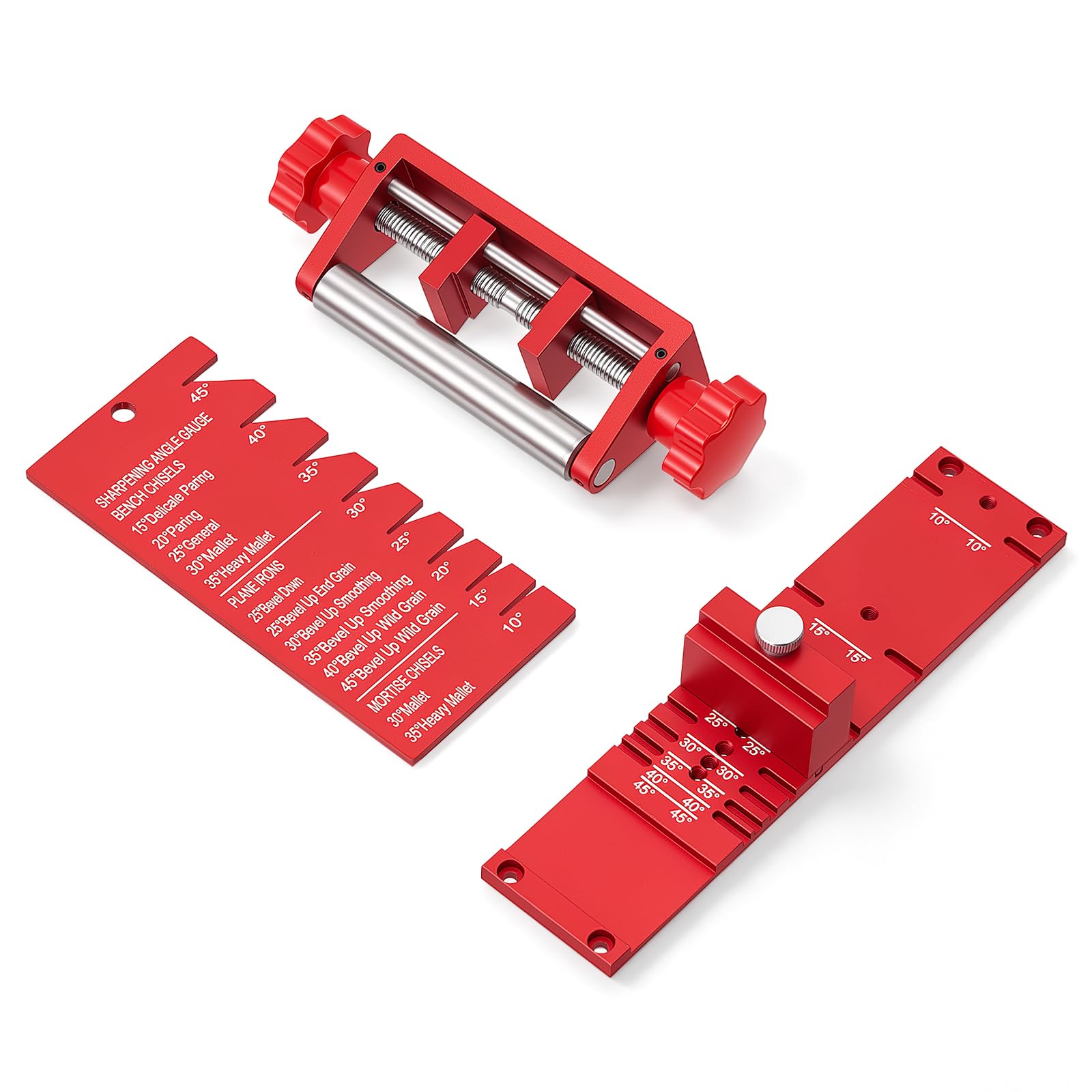 Chisel Sharpener Honing Guide for Plane Irons, Sharpening Jig Angle Gauge