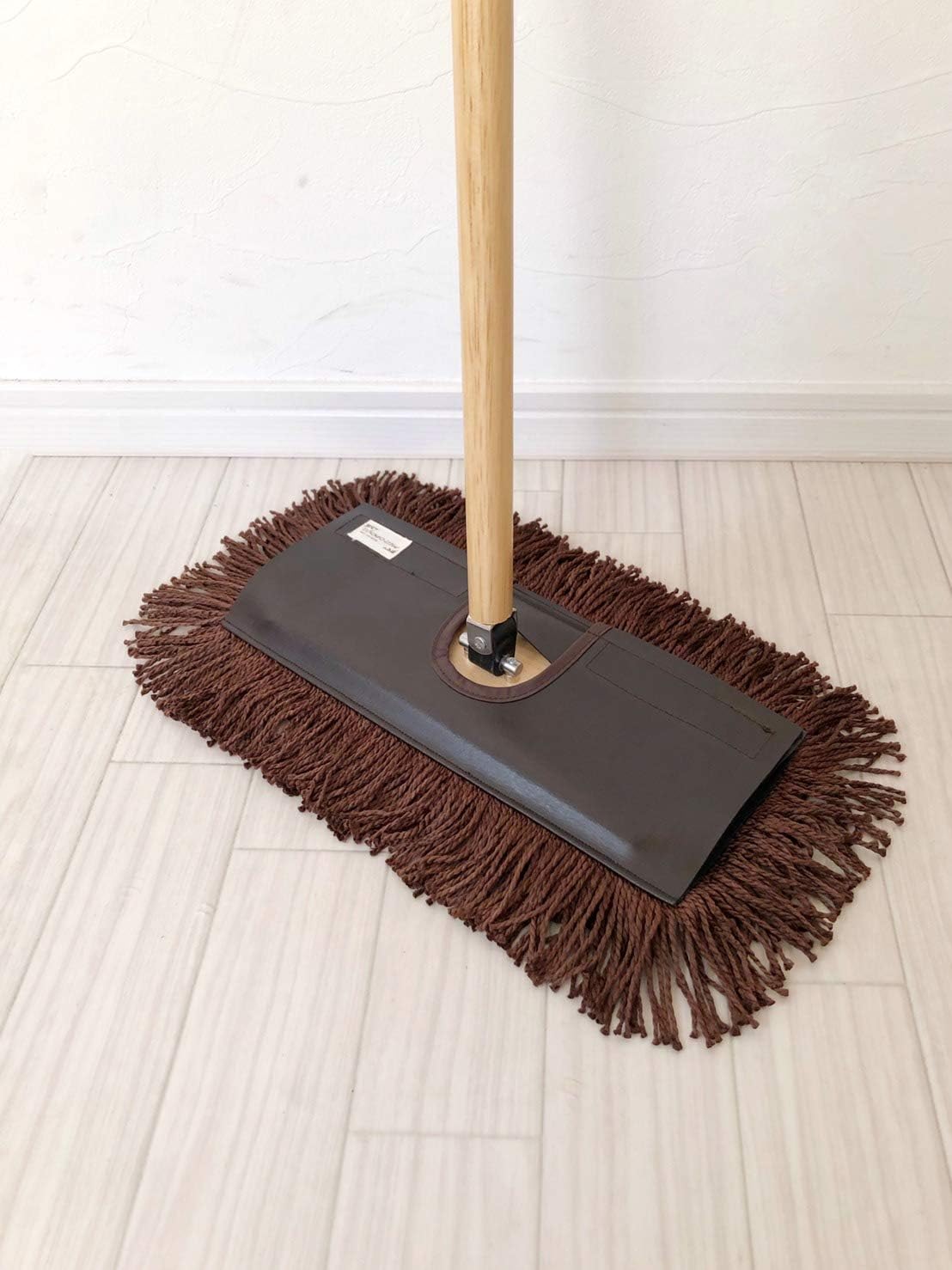 Amazon デザインモップ フロア 木製ハンドル付き パープルドット フロアモップ フロアワイパー オンライン通販