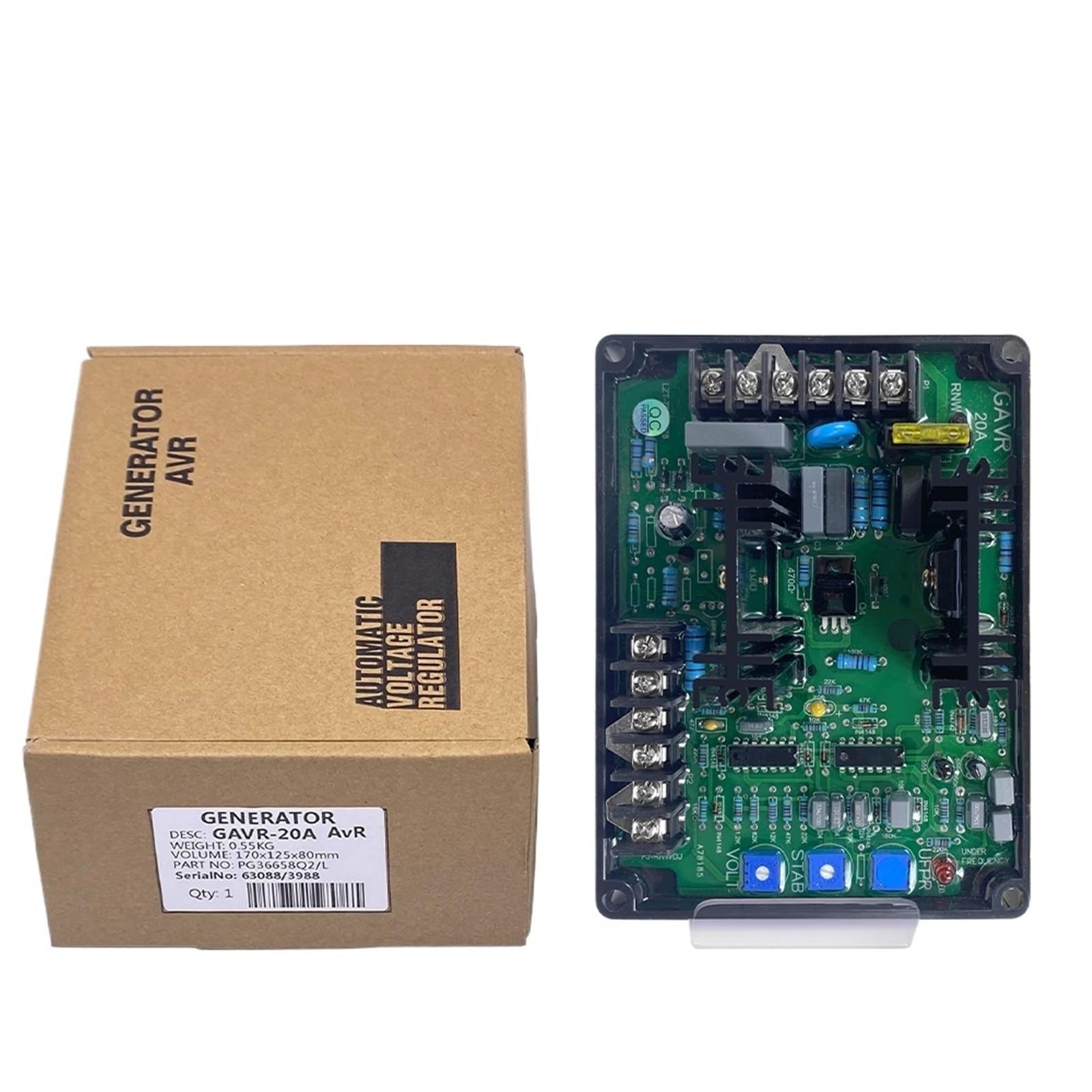 CSKWLLNBC 1PCS GAVR 20A AVR Brushless Generator Automatic Voltage Regulator GAVR-20A Diesel Stabilizer Module