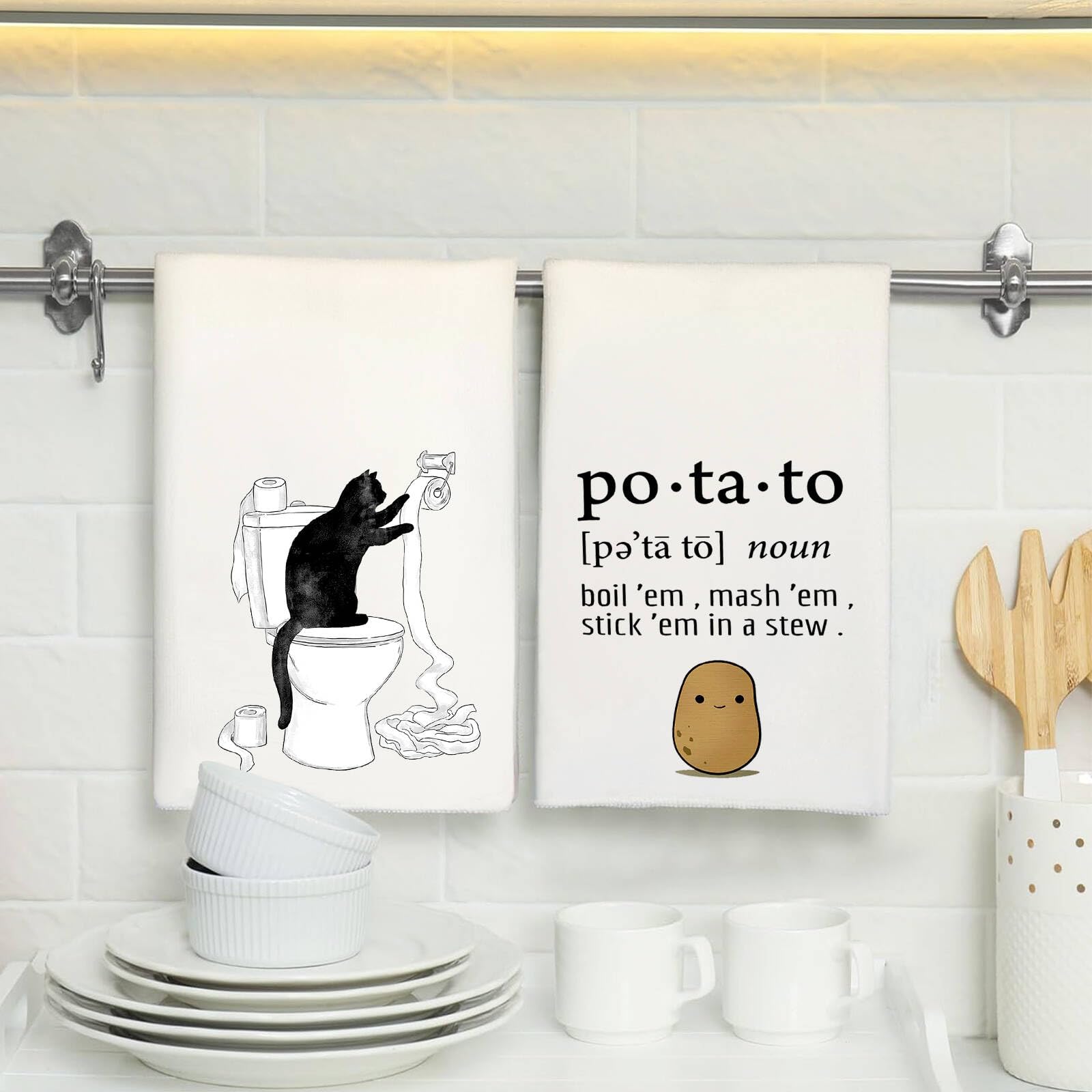 Swedish Chef Kitchen Towels Dish Towel Tea Towel Absorbent Hand Towels Decorative for Bathroom Kitchen Home Decor,Swedish Chef Love Gifts Ideal Housewarming Gift for Women,Men,Hostesses,Friends