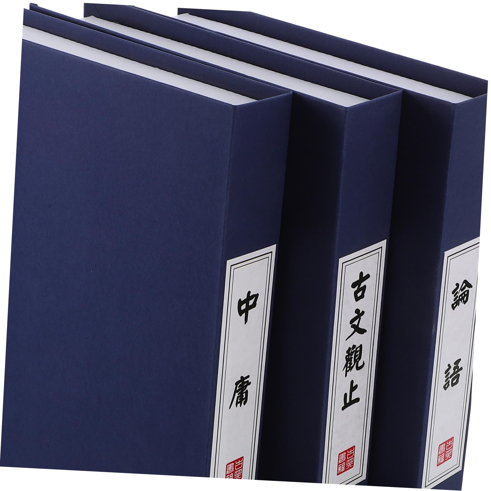 Yardenfun Fake Book Decoration 3pcs Bookshelf Decor Vintage Chinese Style Dark Decor Book