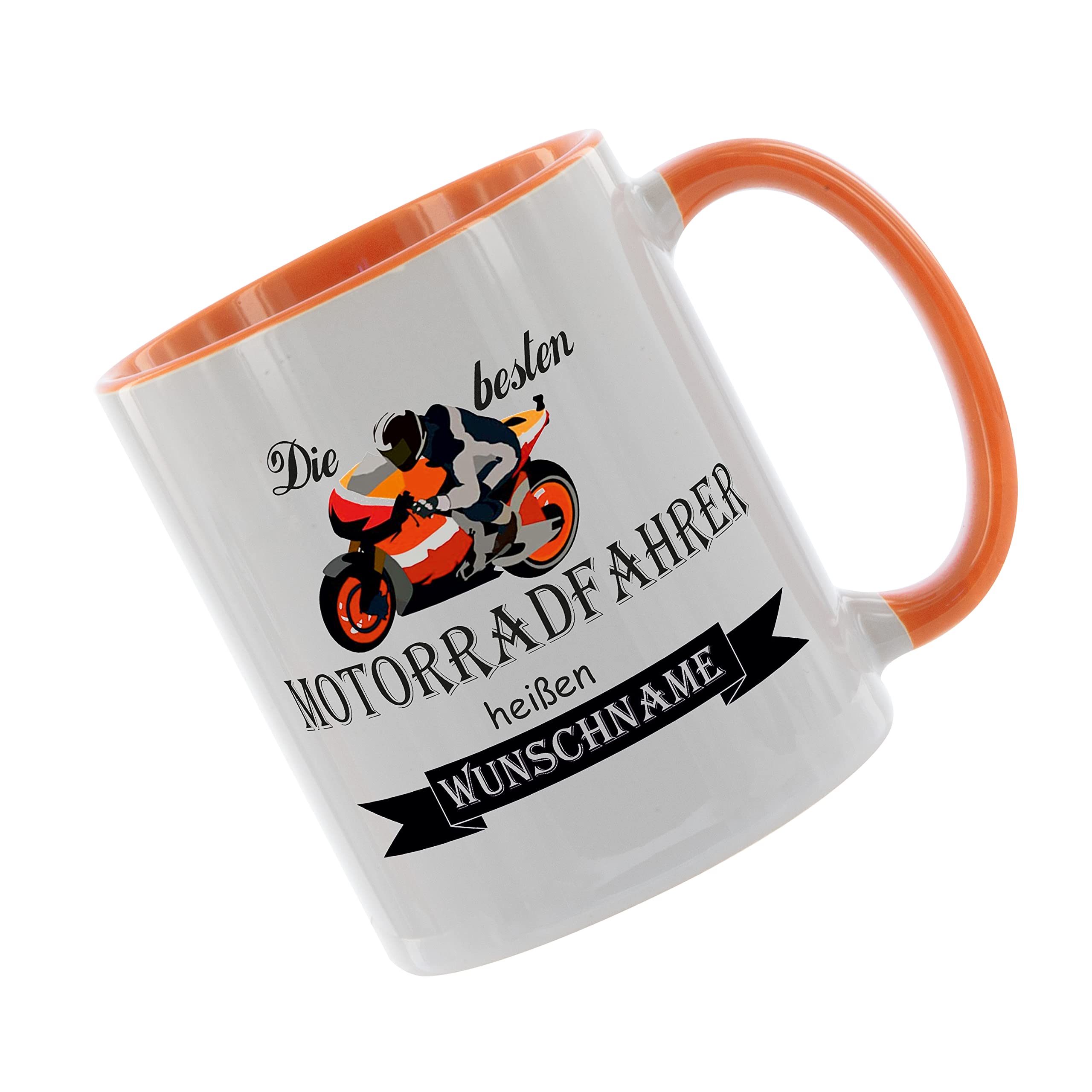 Personalisiert Keramik-Kaffeetasse 'Schatz' – 330 Ml, Farbig Innen, Mit Individuellem Spruch