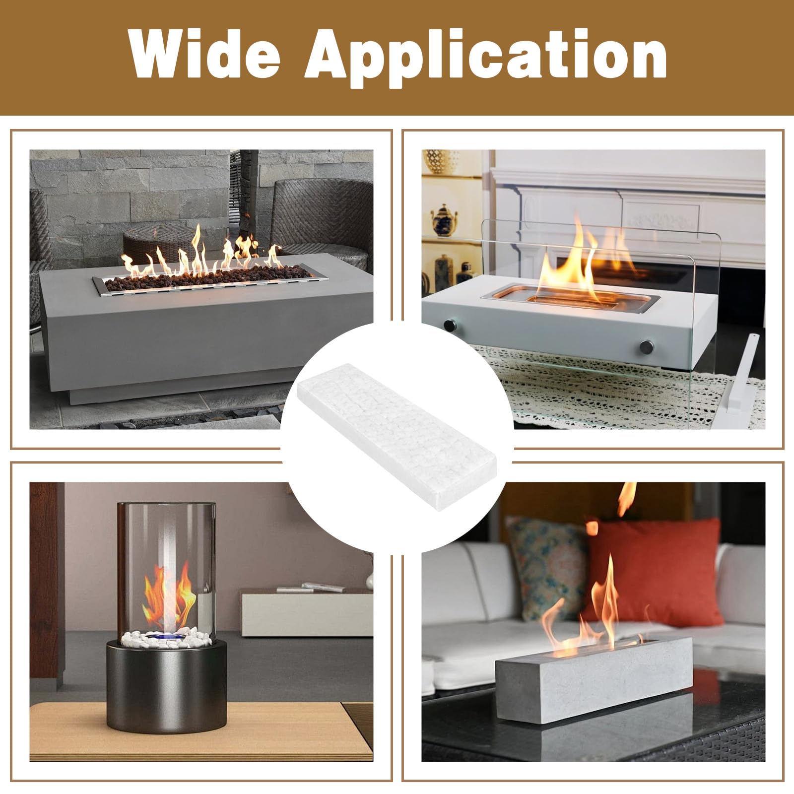 Chimenea De Mesa Portatil, Chimenea De Sobremesa para Interior Y Exterior (B)