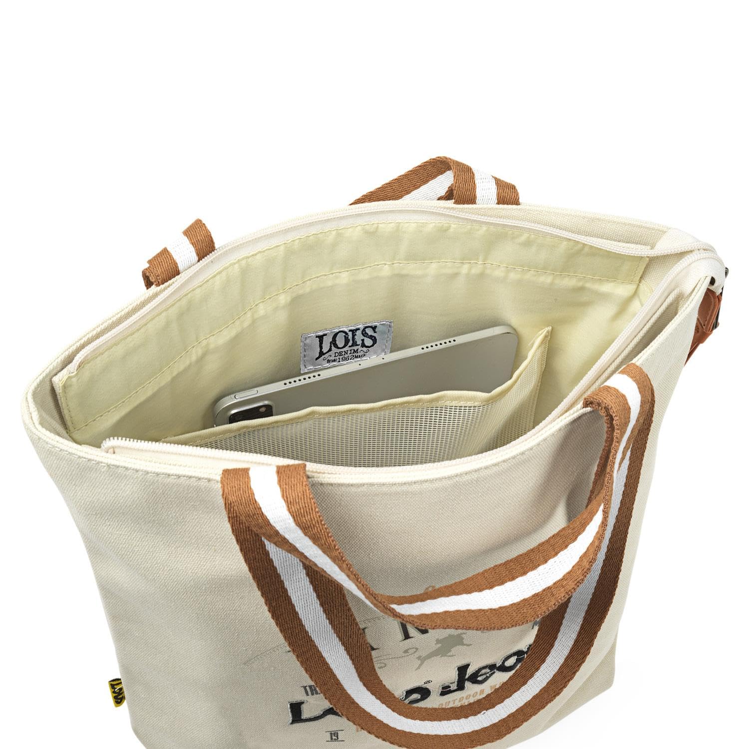 Lois - Bolso Shopper Mujer Espacioso y Elegante Bolso Hombro Mujer Casual Moderno. Shopper para Oficina Diario y Viajes Ideal