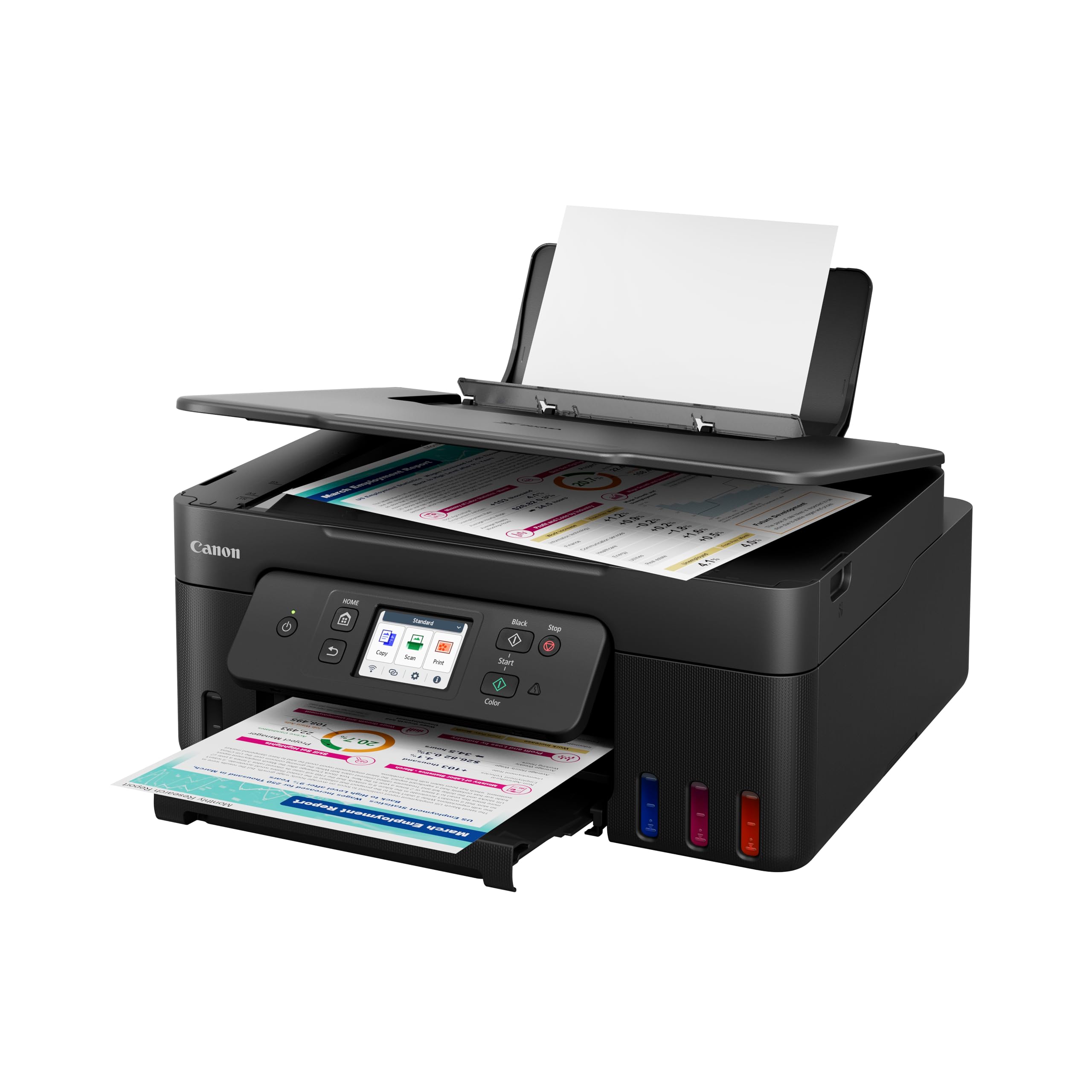 Canon Pixma G3590 Megatank, Doble Cara Automática, WiFi, con Depósito de Tinta Rellenable, Incluye Botellas de Tinta