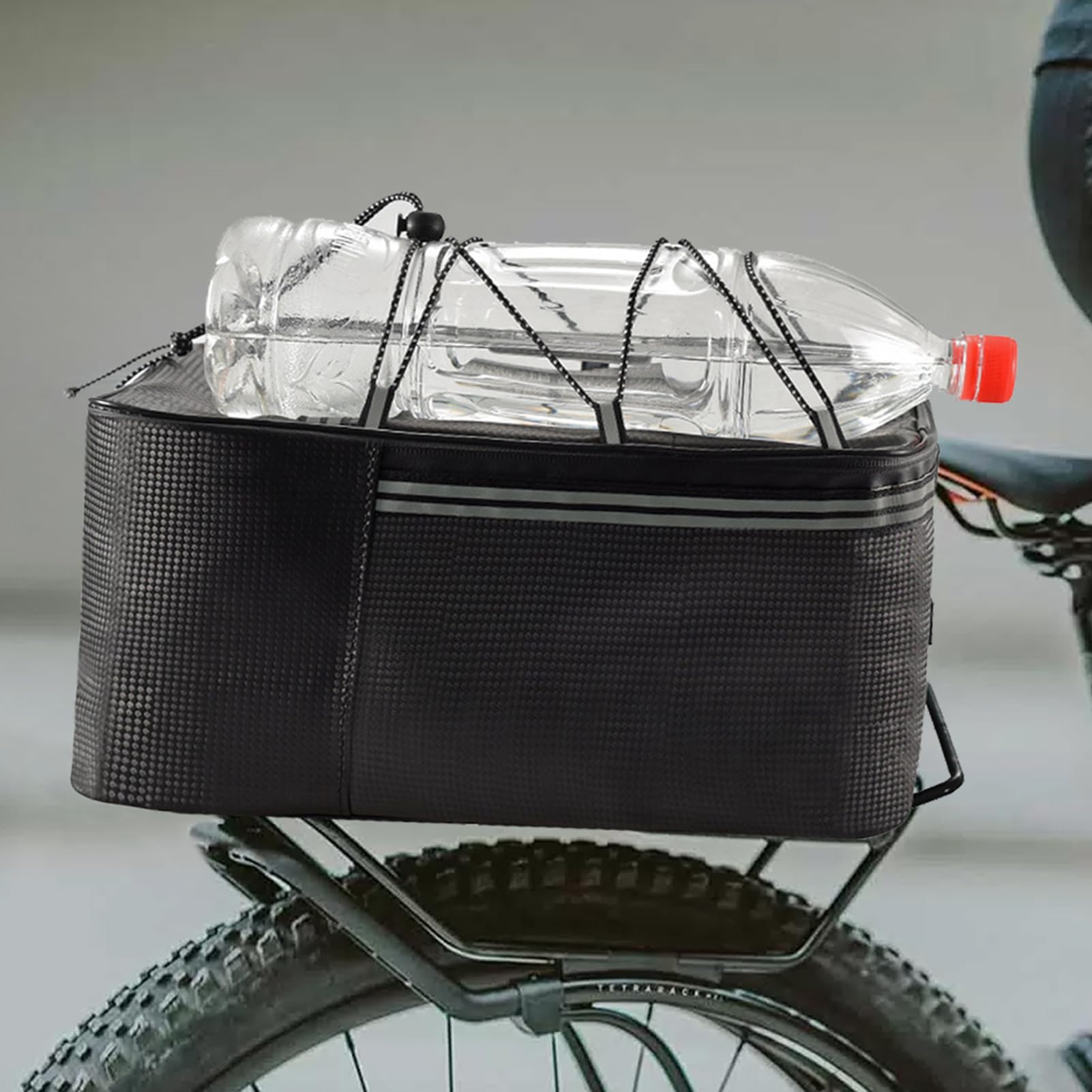 Sac De Selle Vélo – Sacoche Arrière Porte-bagages Pour VTT, Route Et électriques, Avec Sangles Réglables (noir)