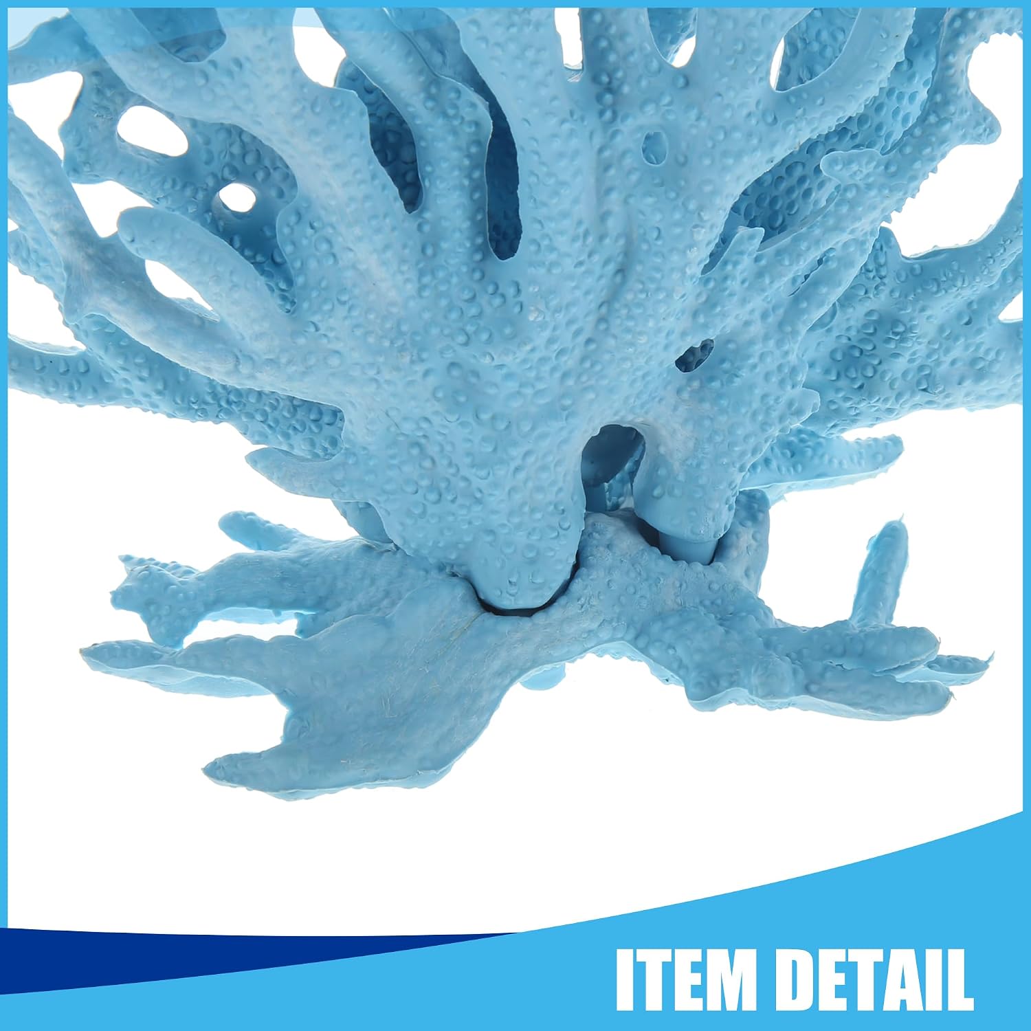 Blue Coral Reef Decor, Mini Faux Coral Aquarium Decor, 6.3x5.31in