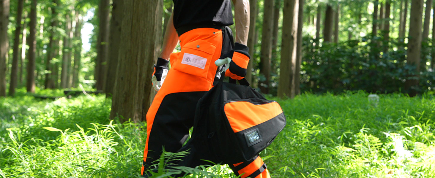 Chainsaw Chaps Apron Loggers Forest Workers Protective Chain Saw Pants - View #11