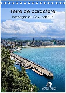 Terre de caract&egrave;re - Paysages du Pays basque (Calendrier de bureau 2026 DIN A5 horizontal), CALVENDO calendrier mensuel: Un voyage visuel &agrave; travers la ... oc&eacute;an sauvage et villages authentiques.