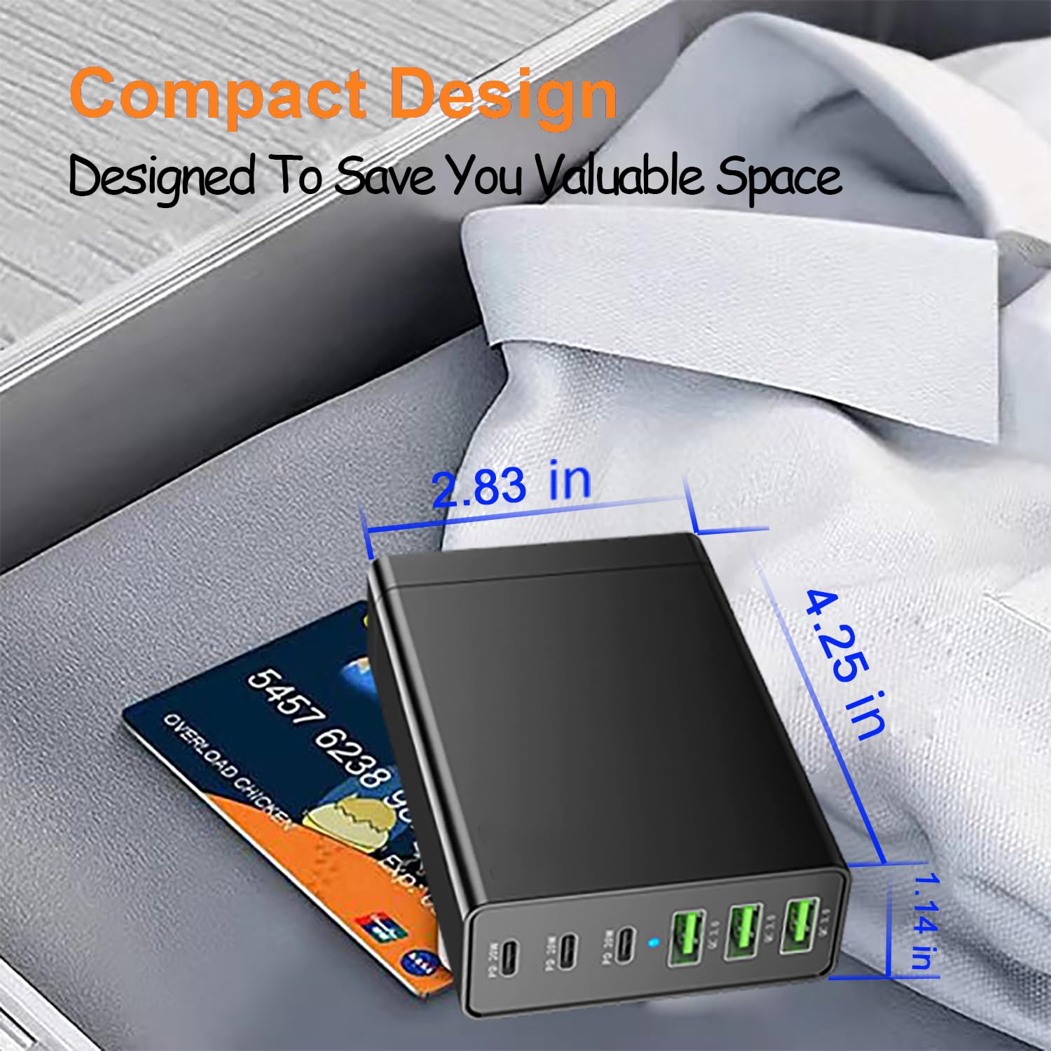 nongxiang Caricatore USB C · GaN 6 porte — immagine 6 di 9