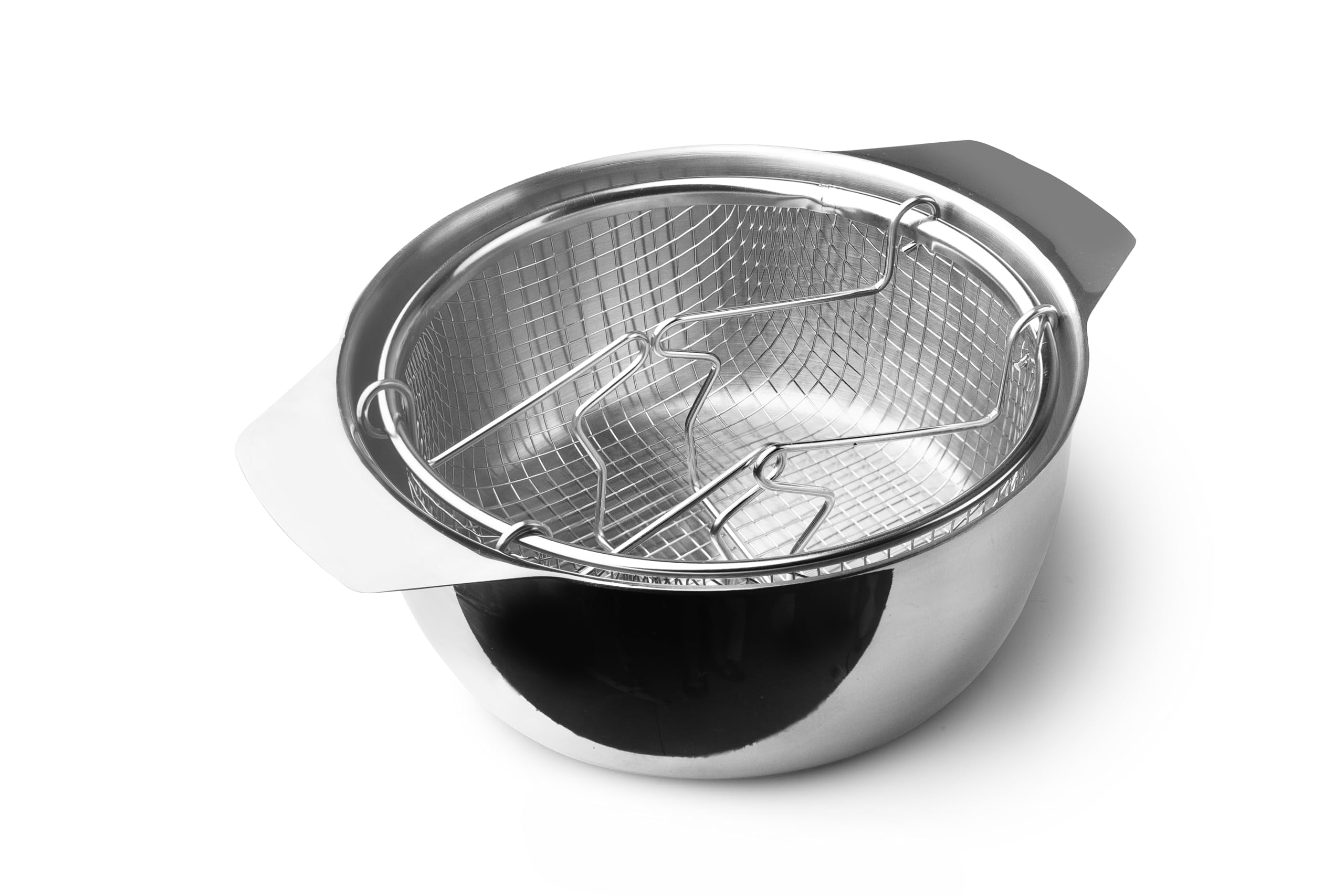 IBILI - Fryer with basket and lid induktion, 20 cm, stainless steel, suitable for induction