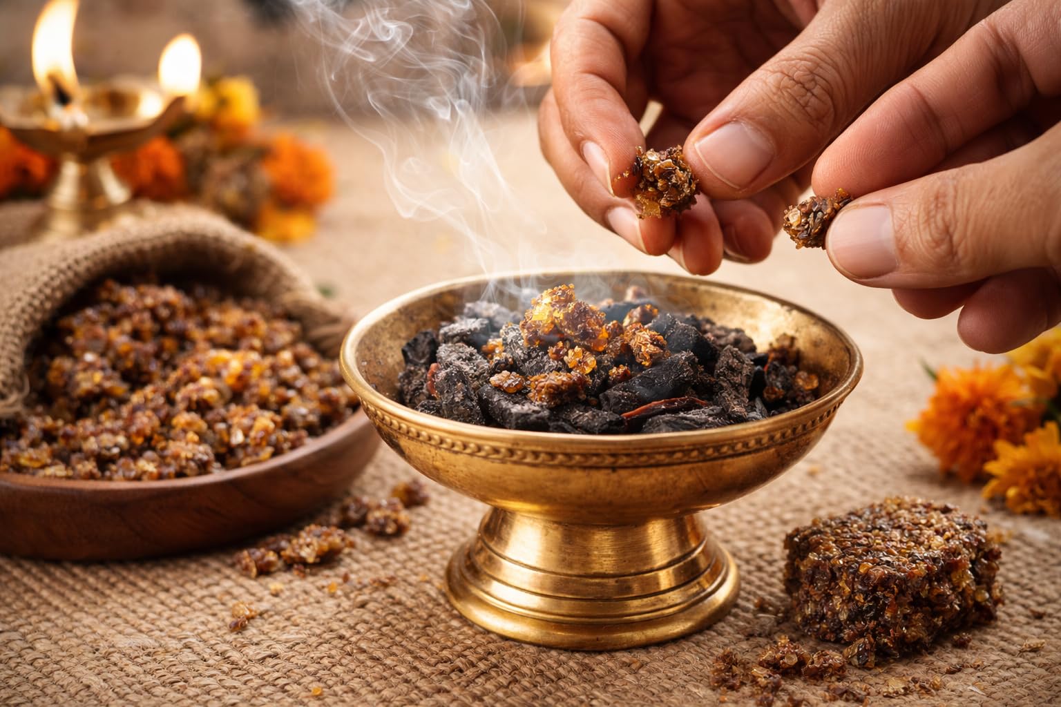 Pure Guggul Resin for Pooja & Havan -5 Pure Guggul Resin for Pooja & Havan -5