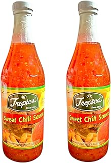 Aquanation Listing For Tropics Sweet Chili Sauce – Authentic Asian Dipping Sauce with Red Chili, Garlic & Vinegar – Perfect for Lumpia, Spring Rolls, Grilled Meats, Hot Pot & Seafood – 24 fl oz (725ml / 840g) Pack of 2