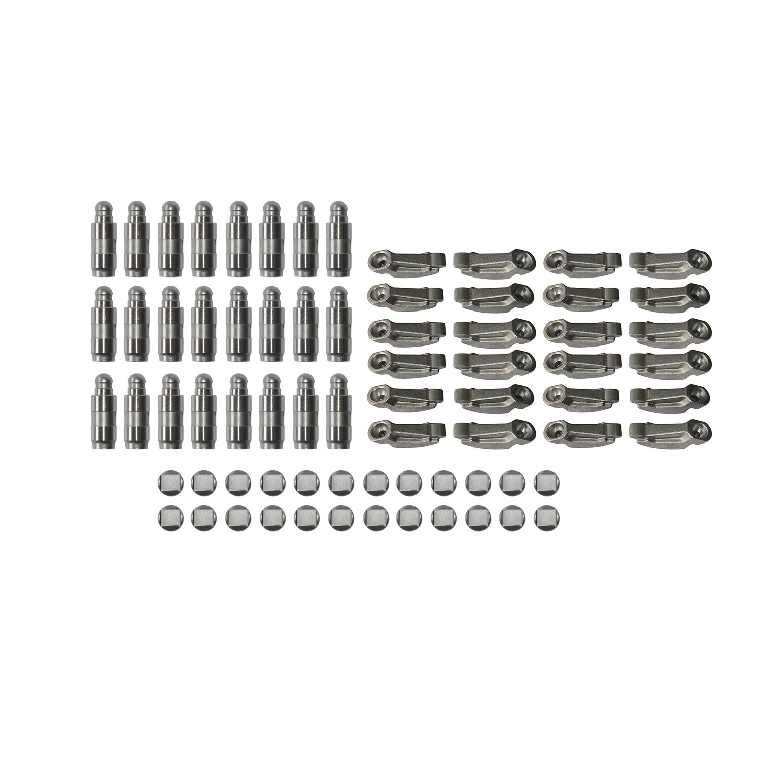 24x - Ventilstößel 059109521E 059109521C 24x - Kipphebel 059109444 059109444W 24x - Druckstücke 059109075D 059109075E Ersatz für A4 A6 A8 PA-SS-AT SU-PE-RB 2,5 TDI