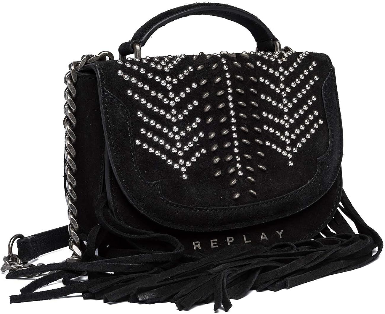 Amazon.com: Replay Top Handle Bolsa, negro : Ropa, Zapatos y Joyería