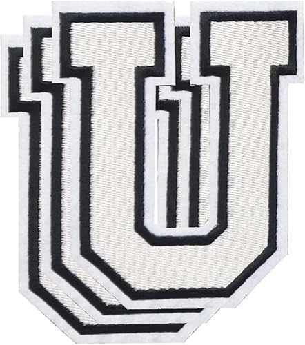 Miniatura 14 de Parches de letras para planchar de 3.1 pulgadas, parche de letras individuales bordadas para ropa, vestido, sombrero, jeans, accesorios