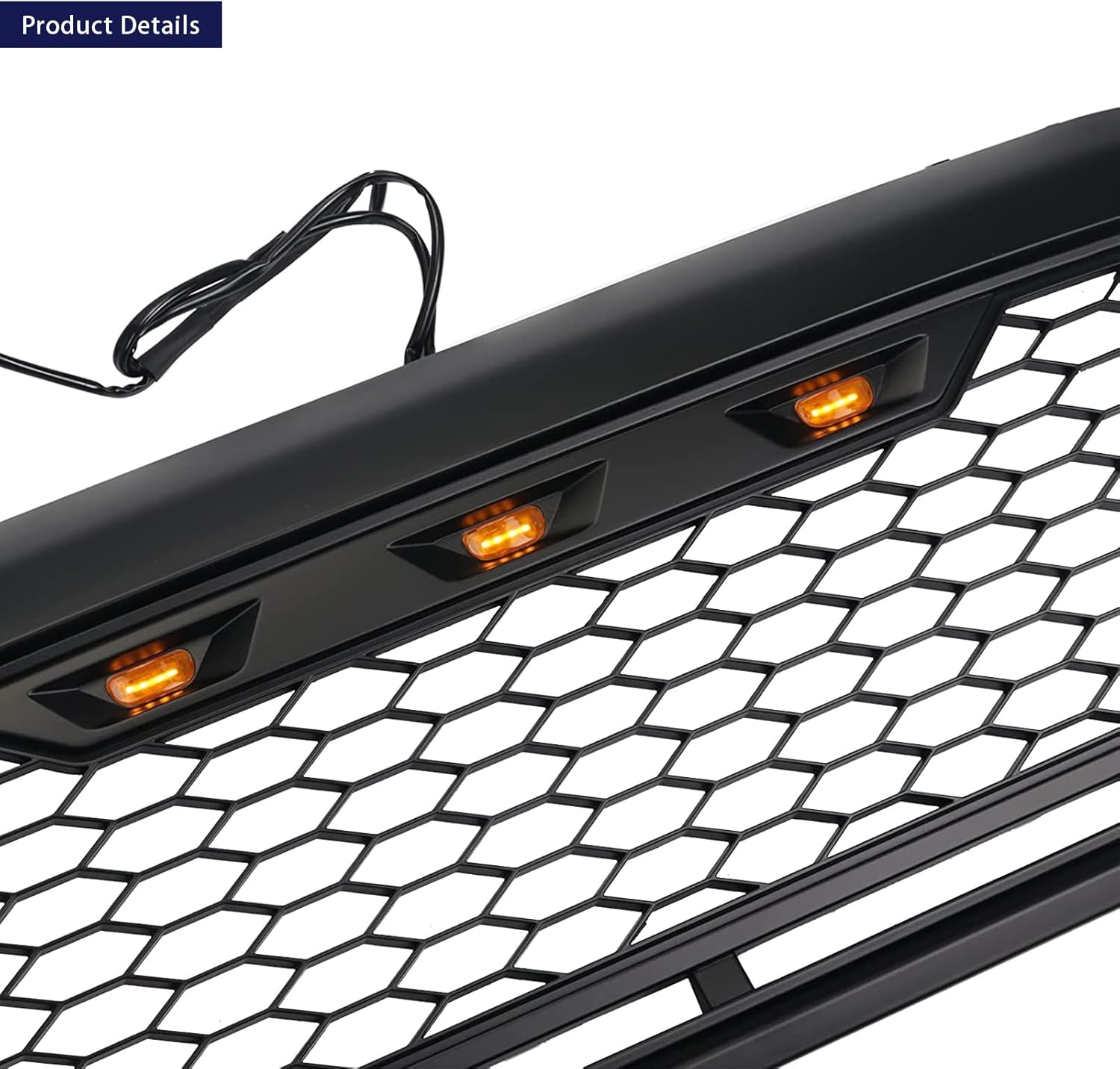 Tacoma grille Matt Black Grille with lights for 2005-2011