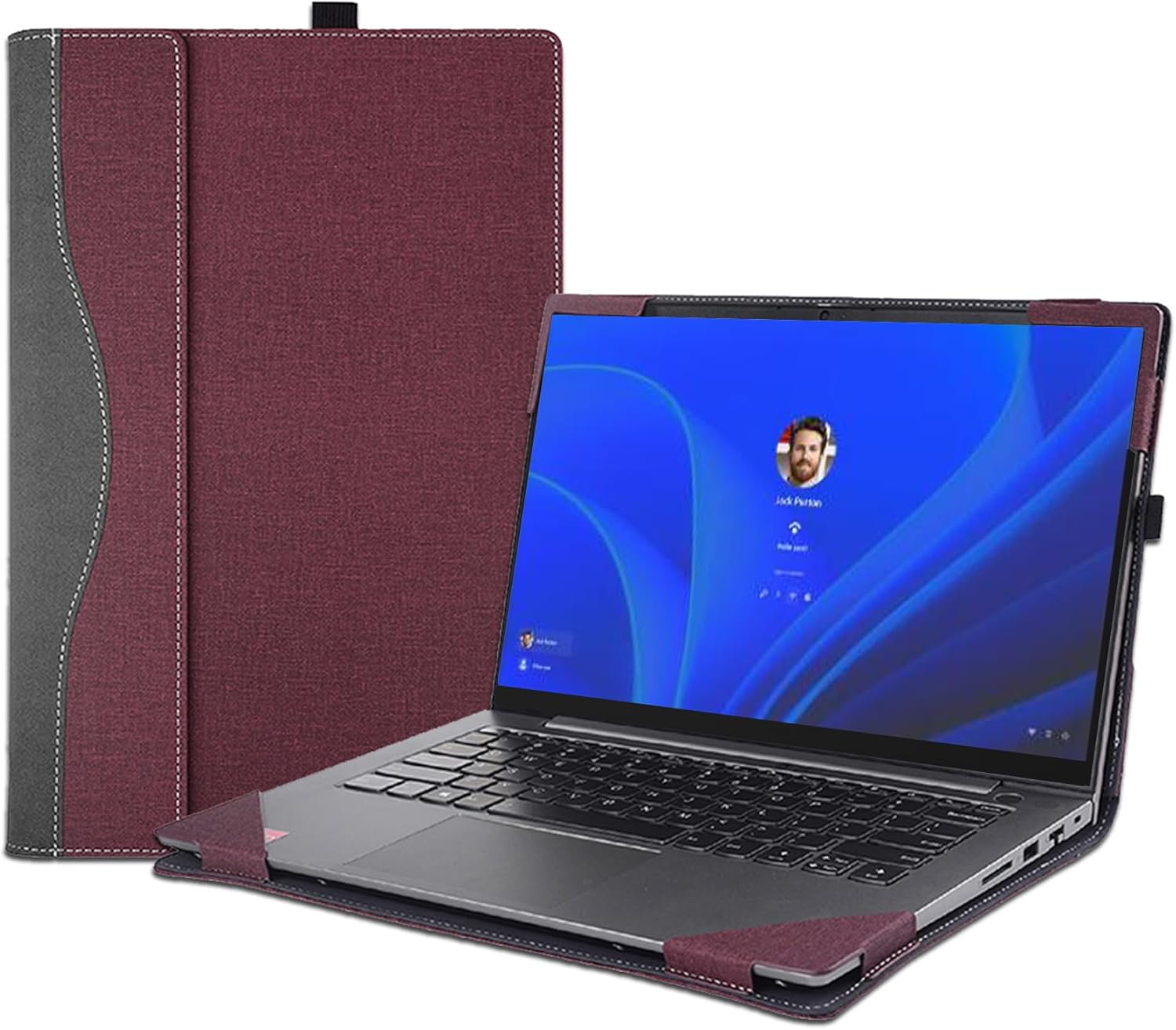 Case Cover for 16'' Lenovo Thinkbook 16 G4+ IAP/ARA&ThinkBook 16 G6 ABP/IRL[Not for Thinkbook 16P] Laptop Sleeve,2 in 1 PU Leather Protective Bag (Dark Grey)