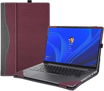 Case Cover for 16 Lenovo Thinkbook 16 G4+ IAP/ARA&ThinkBook 16 G6 ABP/IRL[Not for Thinkbook 16P] Laptop Sleeve,2 in 1 PU Leather Protective Bag Burgundy