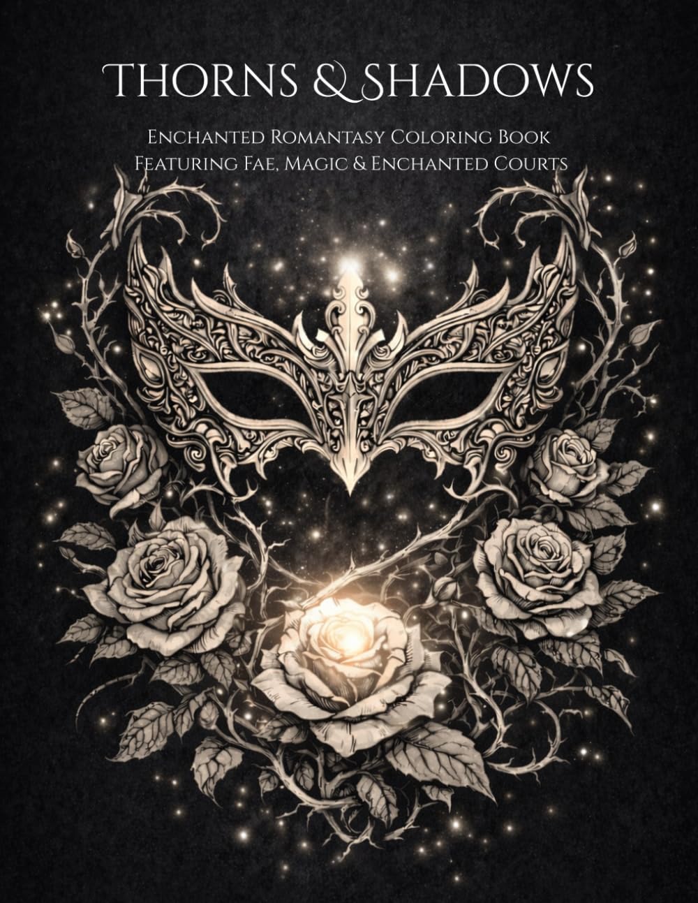 Thorns & Shadows: Enchanted Romantasy Coloring Book Featuring Fae, Magic & Enchanted Courts