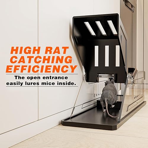 Miniatura 2 de Trampas humanas para ratones 2025, trampa de jaula viva para ardillas, mascotas y niños, apta para mascotas y niños, trampa para ratas humanas al
