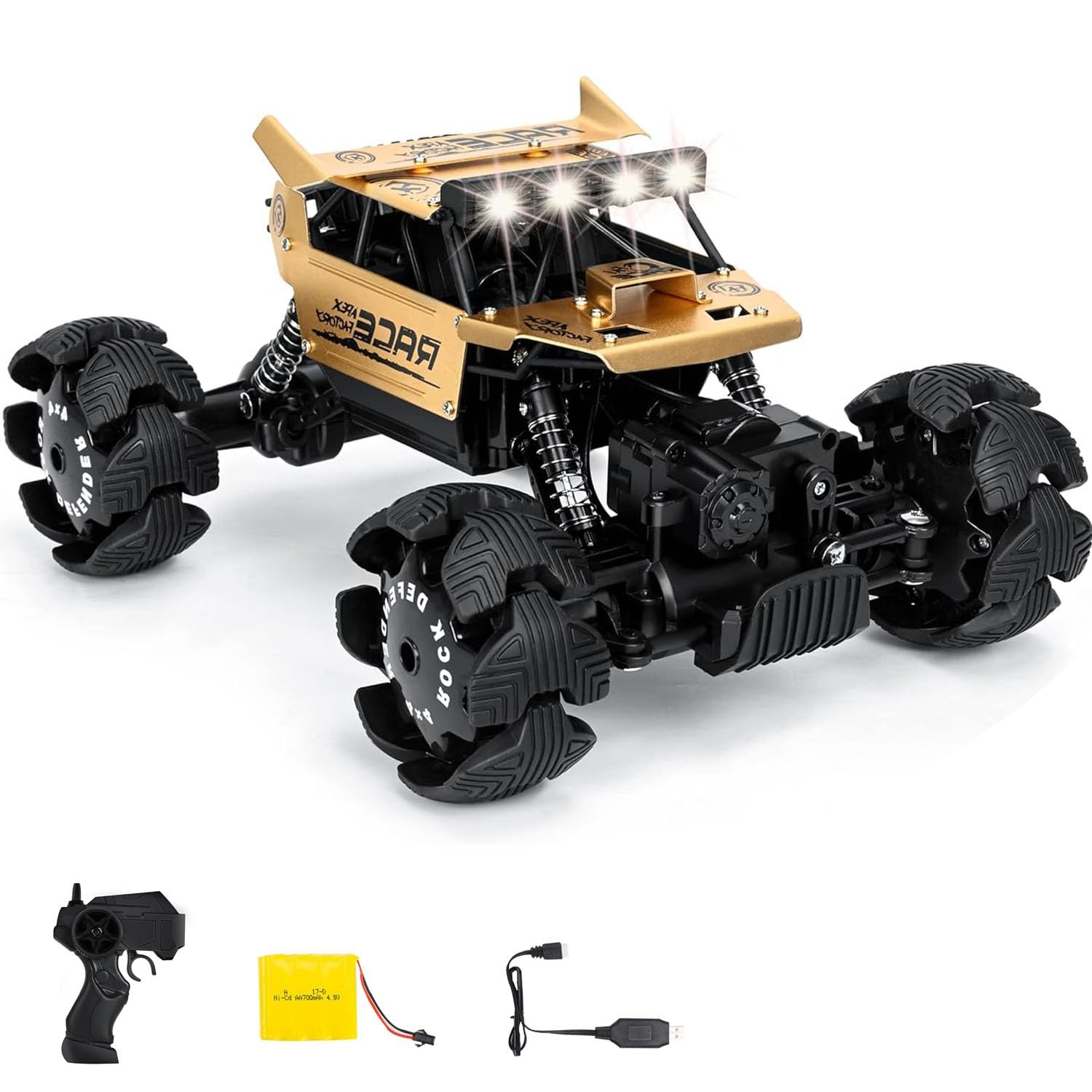Auto RC 1/16,popolare fuoristrada,design degli pneumatici ad espansione esplosiva,perfetta auto telecomandata per fuoristrada,auto RC trazione integrale 4WD per regalo per adulti