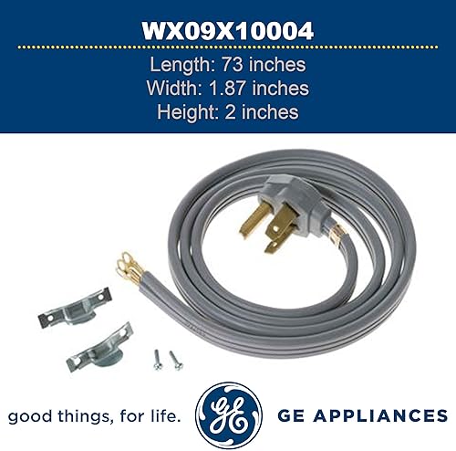 Miniatura 3 de GE WX09X10004 - Cable de alimentación original del equipo original del equipo original (gris) para secadoras GE