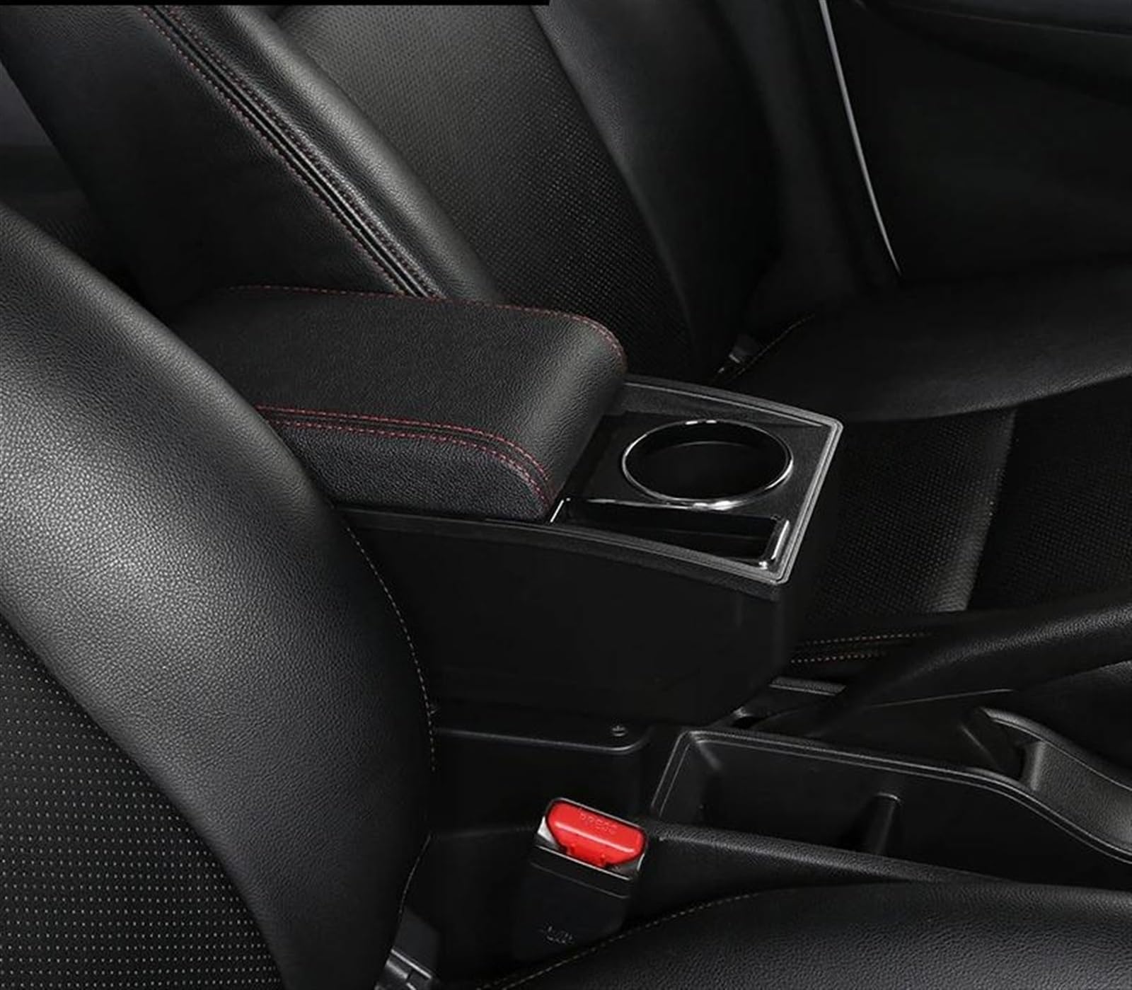 NOHEEU Car Armrest Box 2018-2023 Retrofit Parts Storage Interior Details For Jimny JB74(Red line)